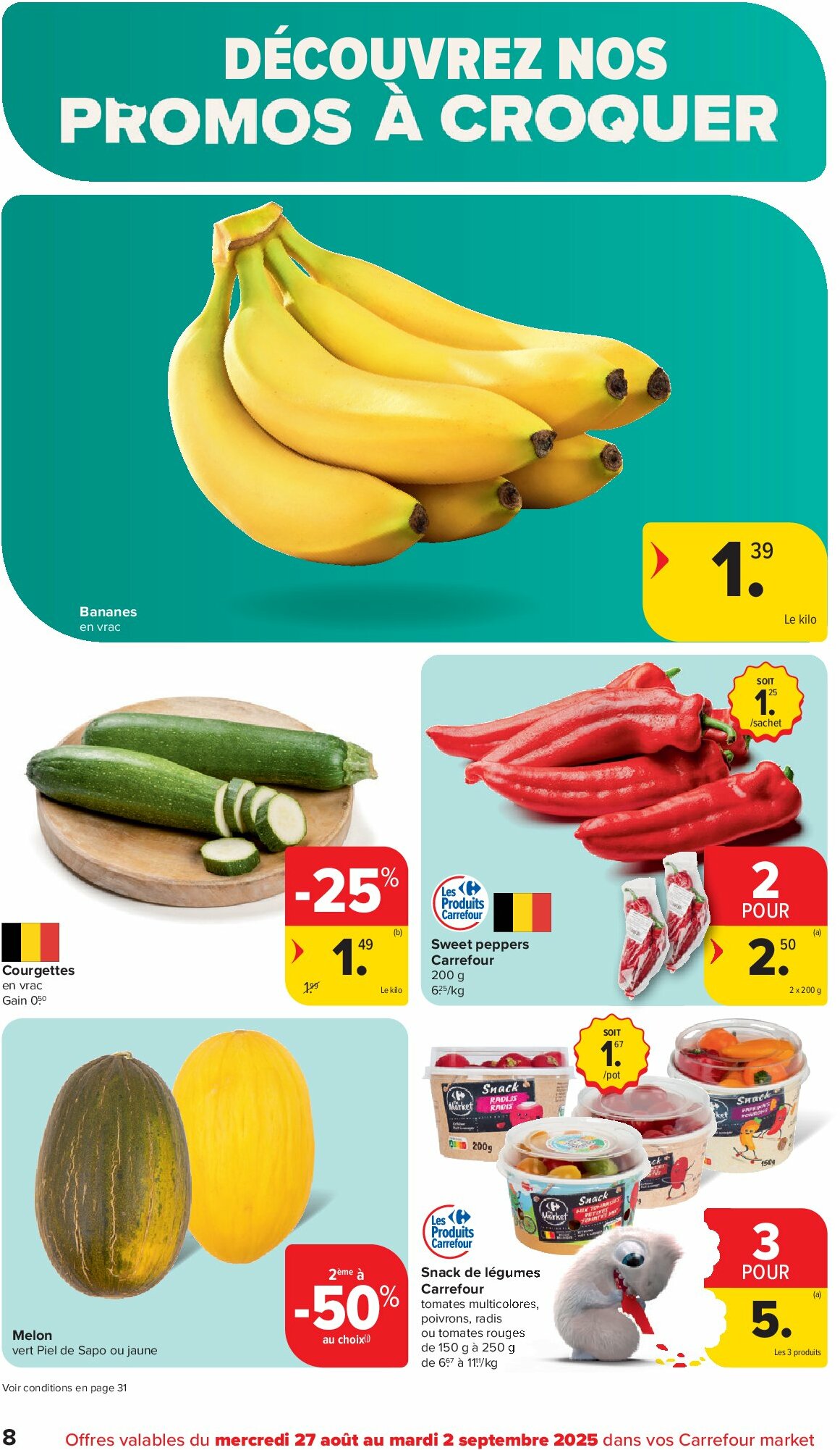 carrefour - Carrefour Market folder geldig vanaf 27/08 - 09/09 - page: 8