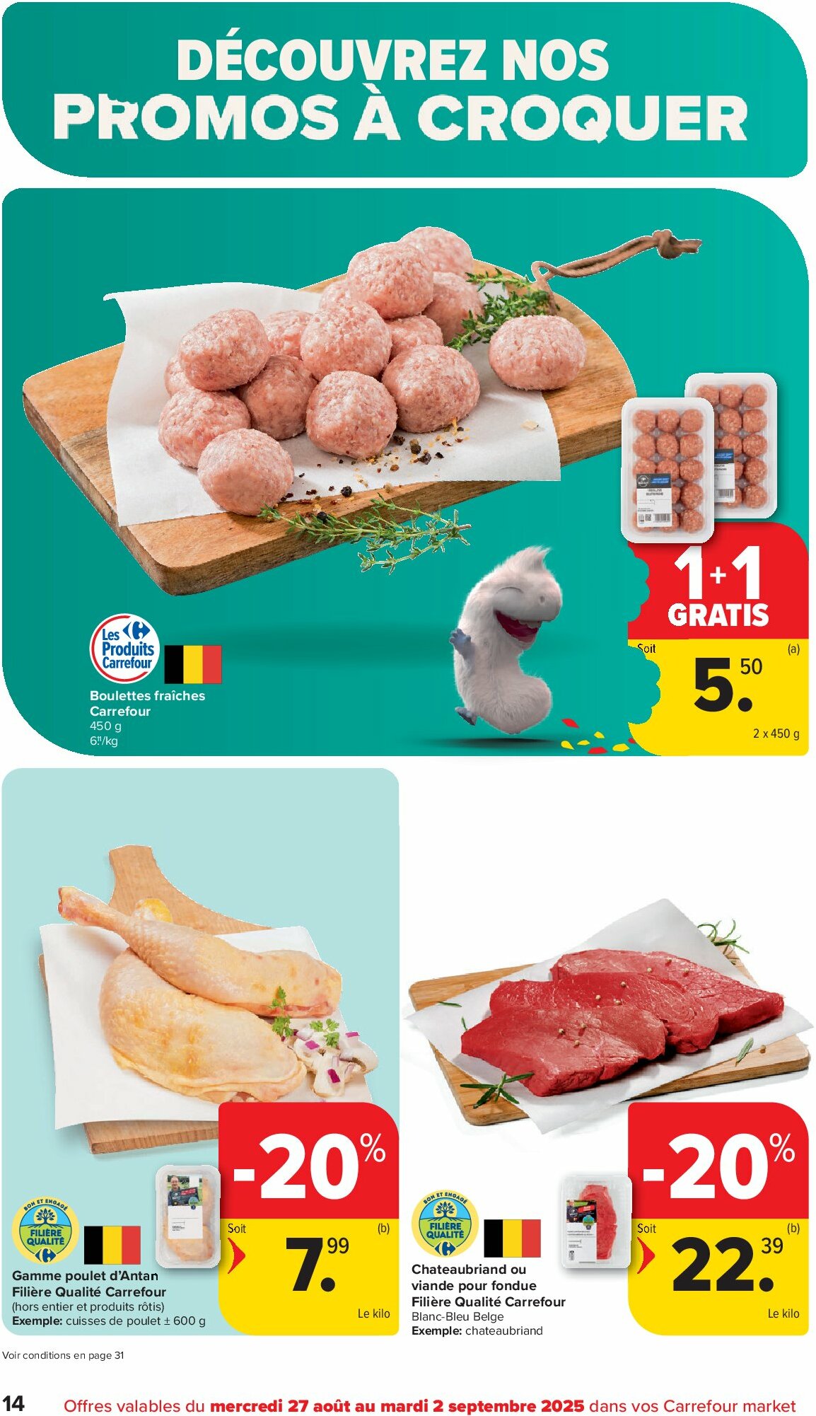 carrefour - Carrefour Market folder geldig vanaf 27/08 - 09/09 - page: 14