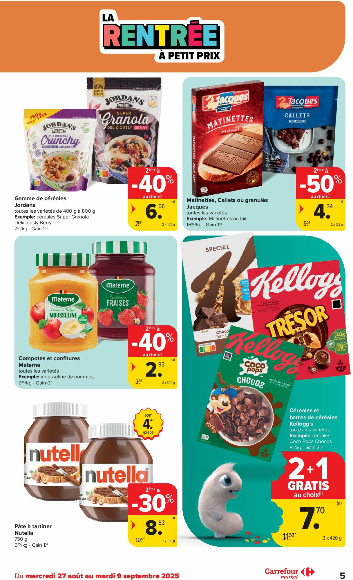 carrefour - Carrefour Market folder geldig vanaf 27/08 - 09/09 - page: 5