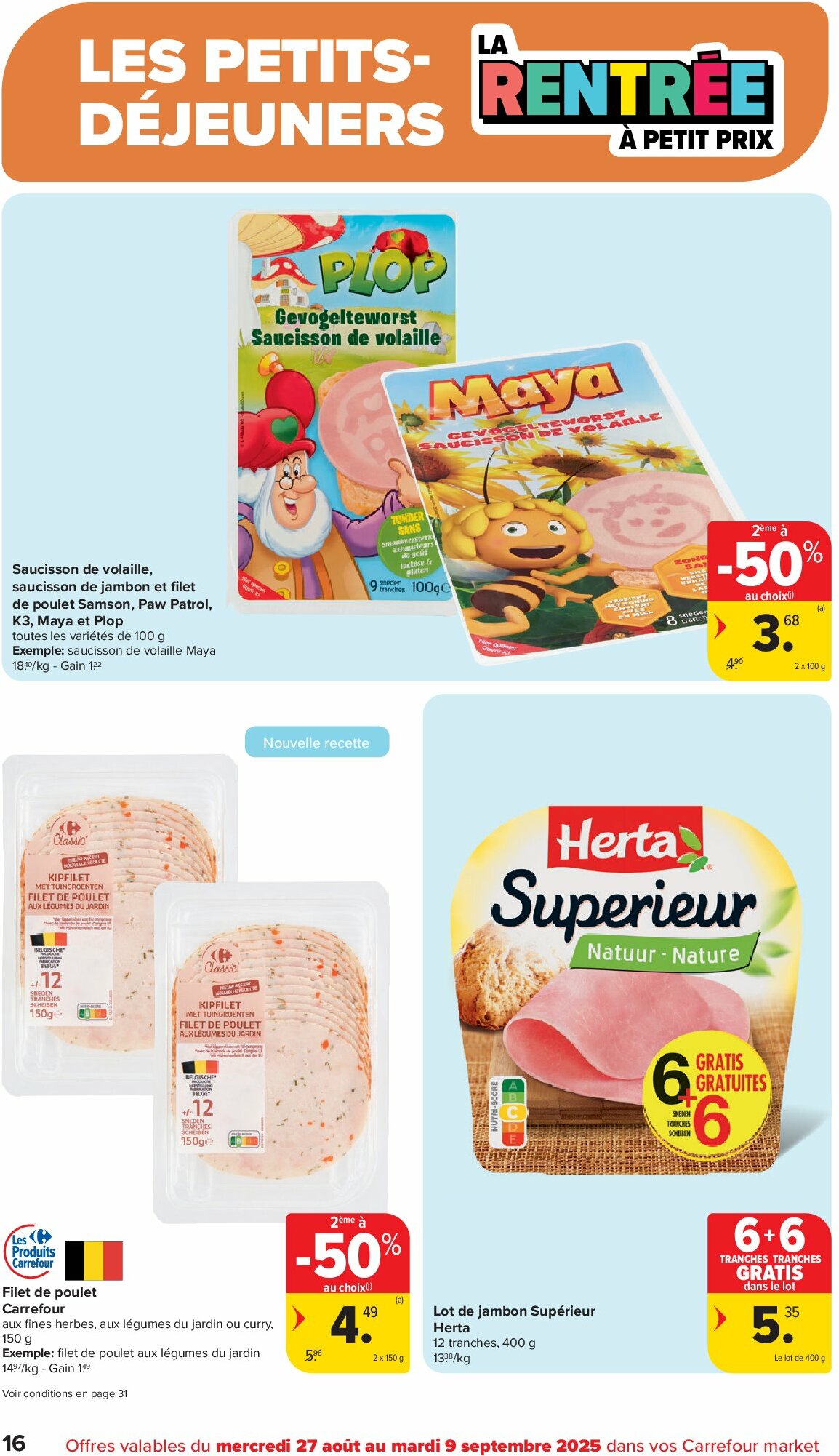 carrefour - Carrefour Market folder geldig vanaf 27/08 - 09/09 - page: 16