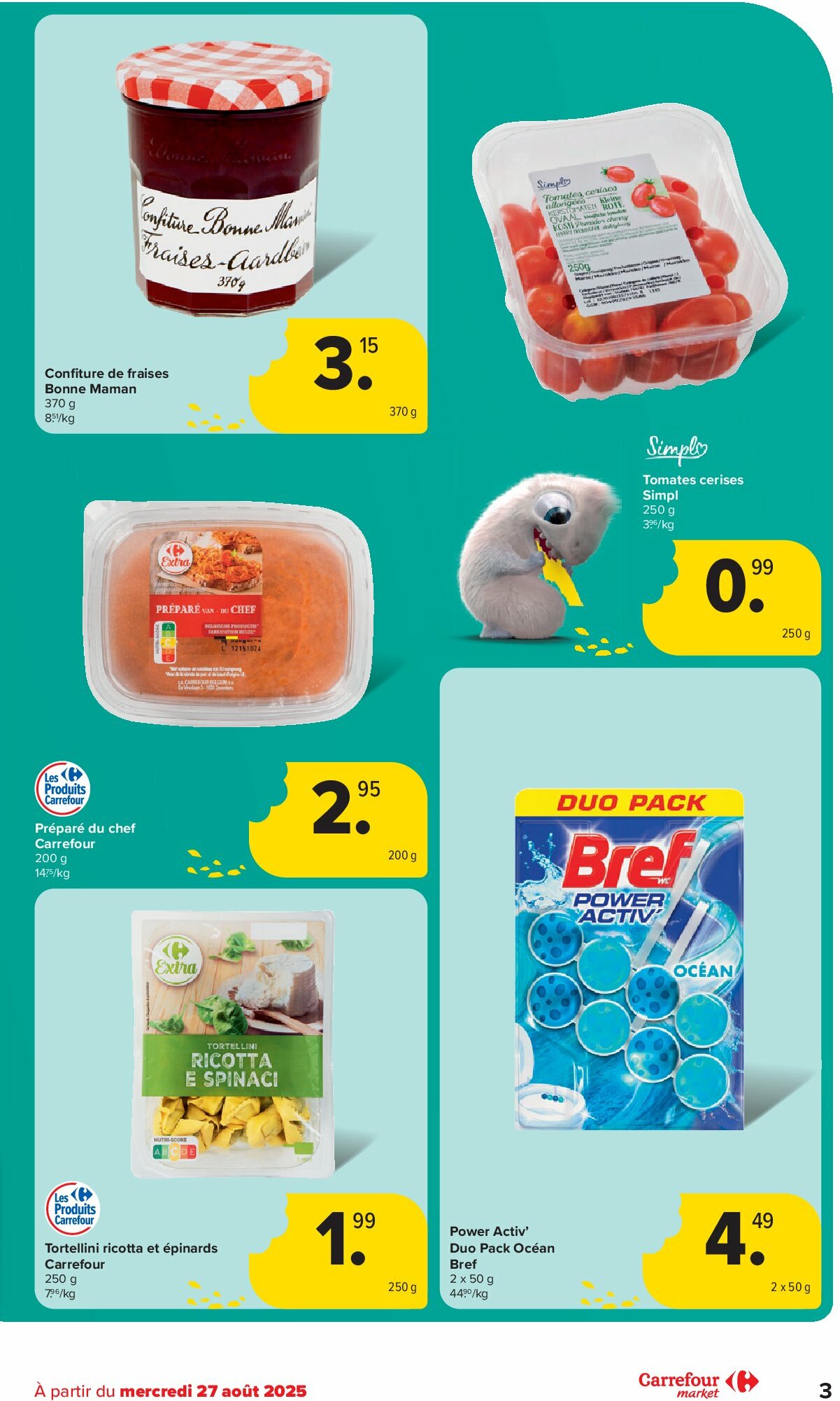 carrefour - Carrefour Market folder geldig vanaf 27/08 - 09/09 - page: 3
