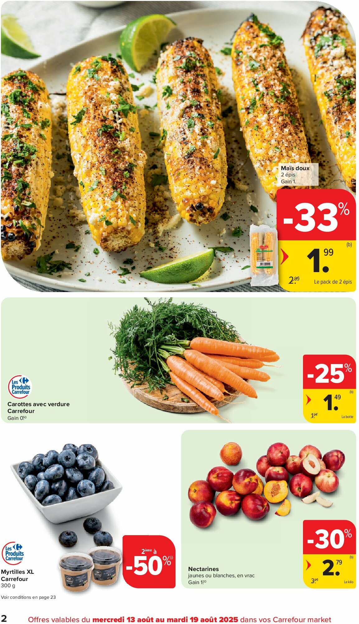 carrefour - Carrefour Market folder geldig vanaf 13/08 - 26/08 - page: 2
