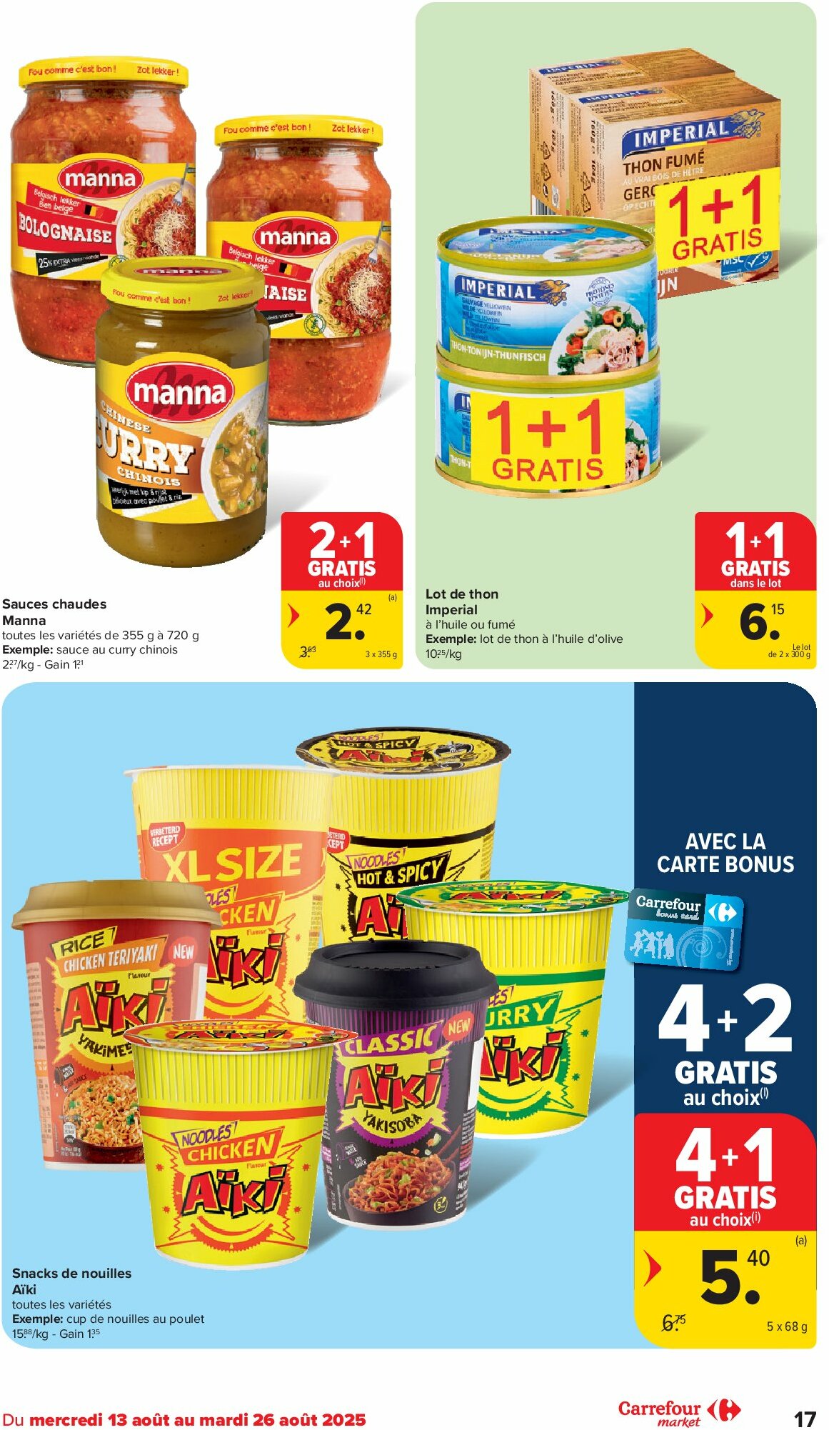 carrefour - Carrefour Market folder geldig vanaf 13/08 - 26/08 - page: 17