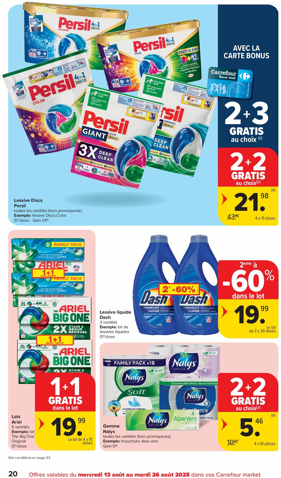 carrefour - Carrefour Market folder geldig vanaf 13/08 - 26/08 - page: 20