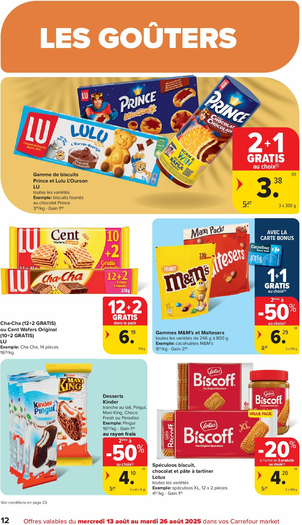 carrefour - Carrefour Market folder geldig vanaf 13/08 - 26/08 - page: 12