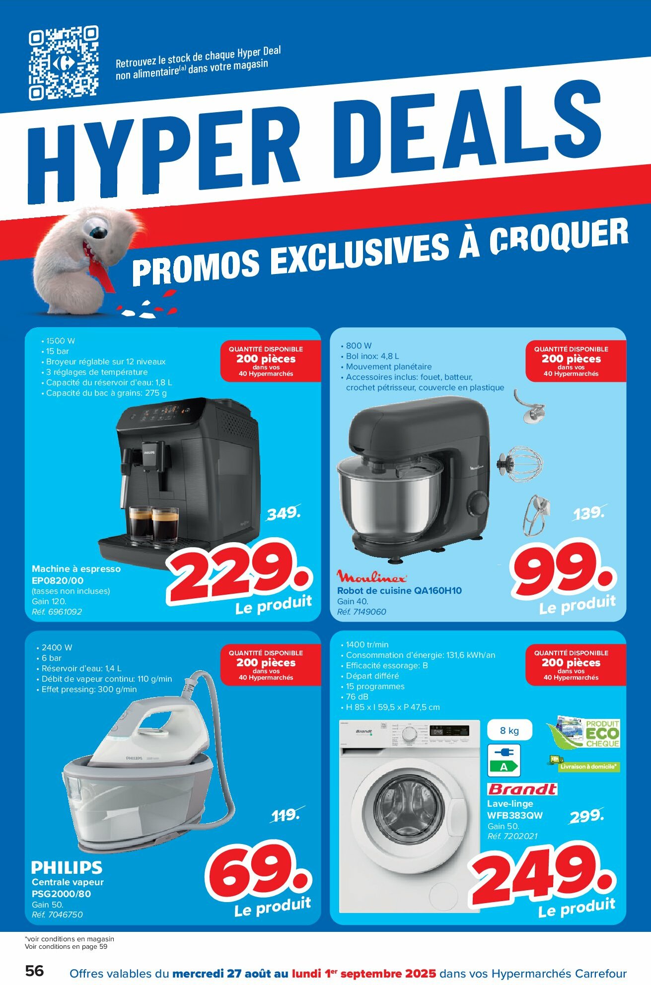 carrefour - Carrefour Hypermarchés folder geldig vanaf 27/08 - 08/09 - page: 56 carrefour - Carrefour Hypermarchés folder geldig vanaf 27/08 - 08/09 - page: 56