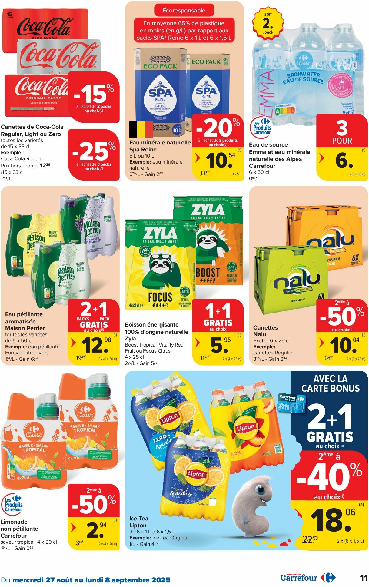 carrefour - Carrefour Hypermarchés folder geldig vanaf 27/08 - 08/09 - page: 11 carrefour - Carrefour Hypermarchés folder geldig vanaf 27/08 - 08/09 - page: 11