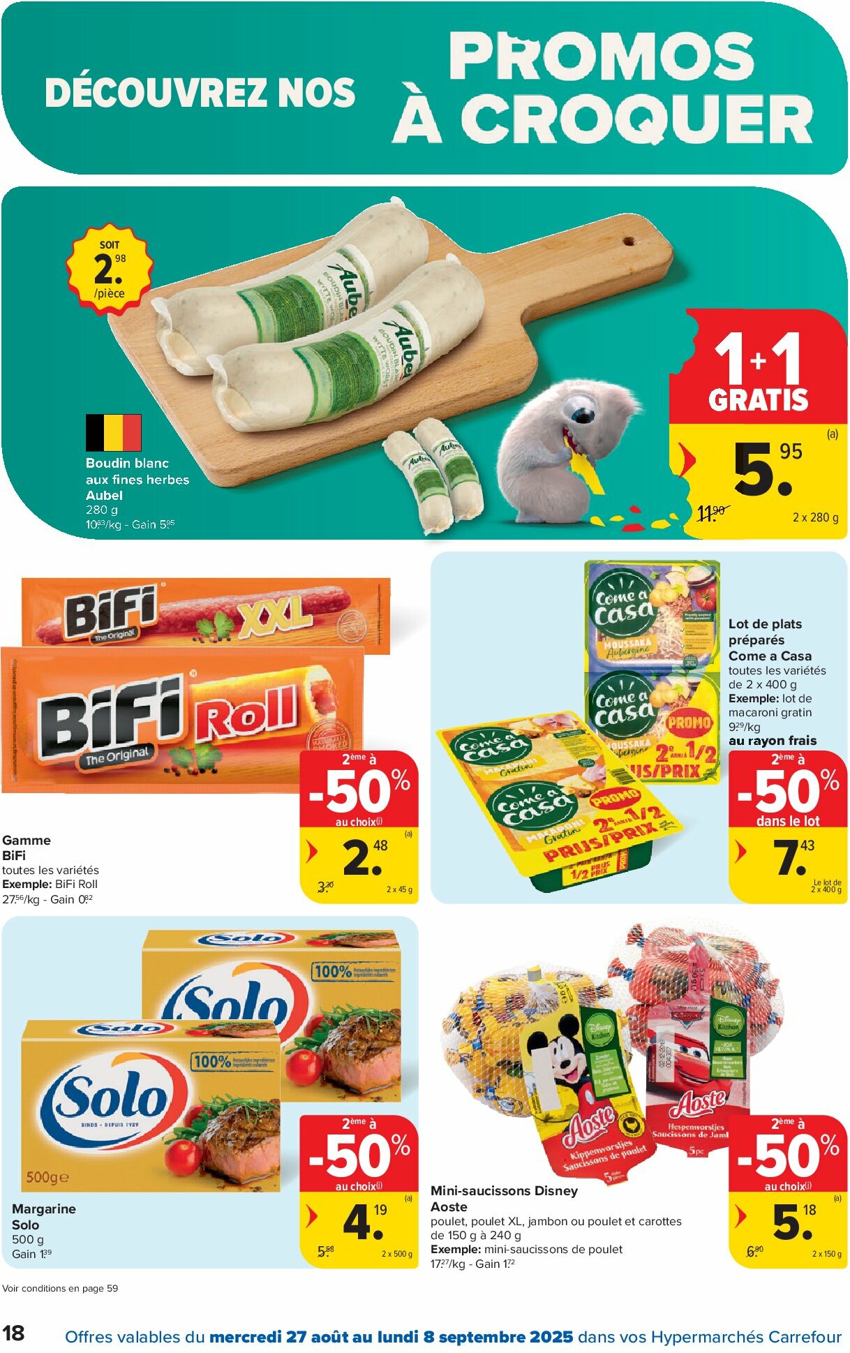 carrefour - Carrefour Hypermarchés folder geldig vanaf 27/08 - 08/09 - page: 18 carrefour - Carrefour Hypermarchés folder geldig vanaf 27/08 - 08/09 - page: 18