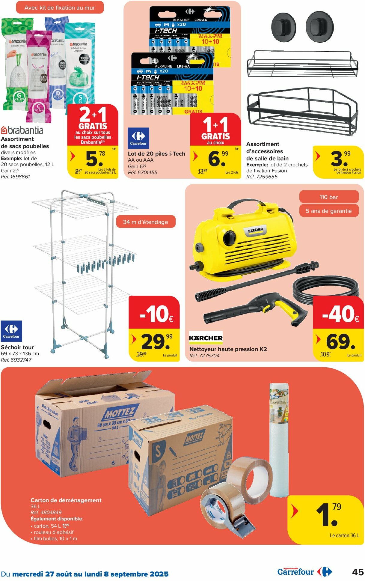 carrefour - Carrefour Hypermarchés folder geldig vanaf 27/08 - 08/09 - page: 45 carrefour - Carrefour Hypermarchés folder geldig vanaf 27/08 - 08/09 - page: 45