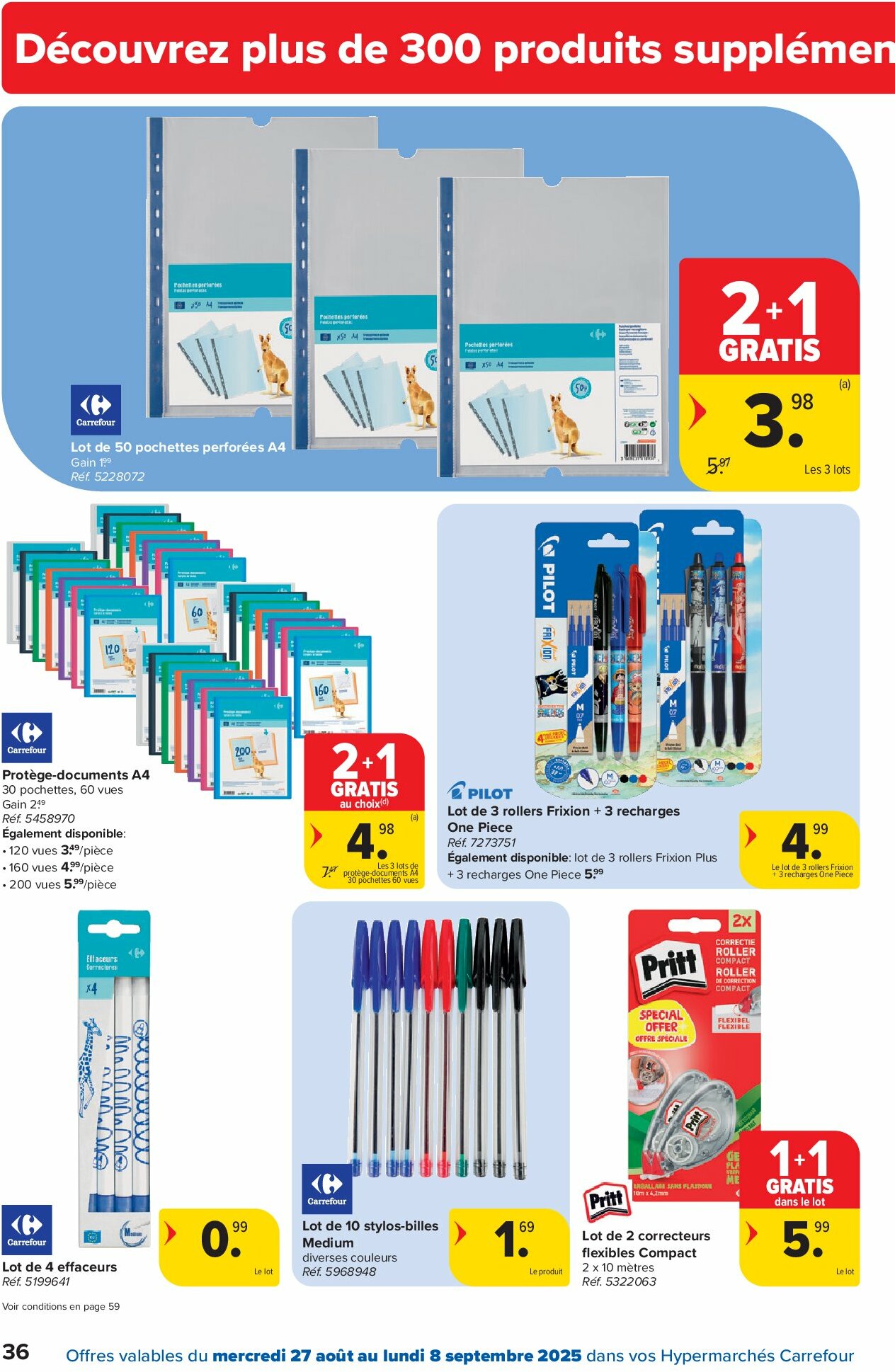 carrefour - Carrefour Hypermarchés folder geldig vanaf 27/08 - 08/09 - page: 36 carrefour - Carrefour Hypermarchés folder geldig vanaf 27/08 - 08/09 - page: 36