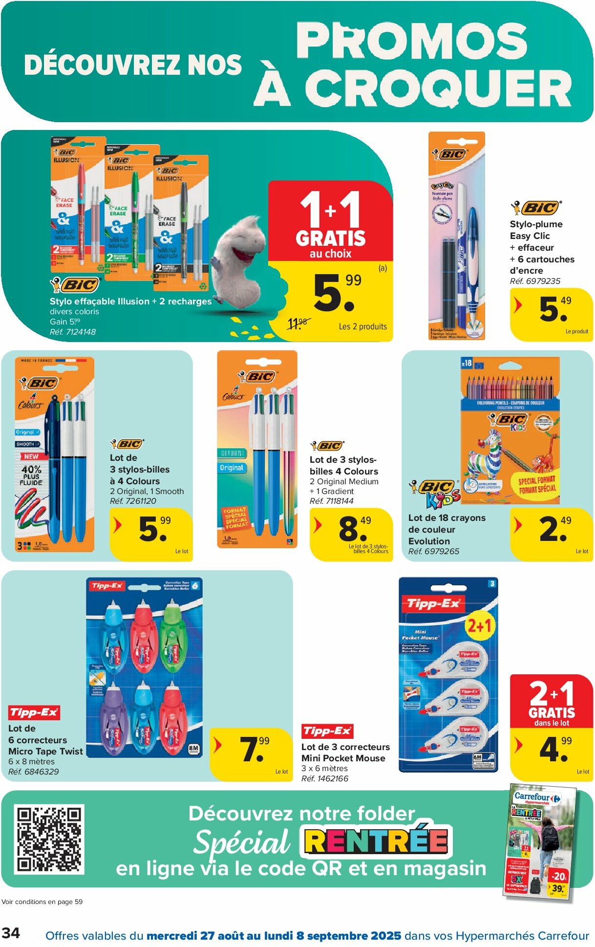 carrefour - Carrefour Hypermarchés folder geldig vanaf 27/08 - 08/09 - page: 34 carrefour - Carrefour Hypermarchés folder geldig vanaf 27/08 - 08/09 - page: 34