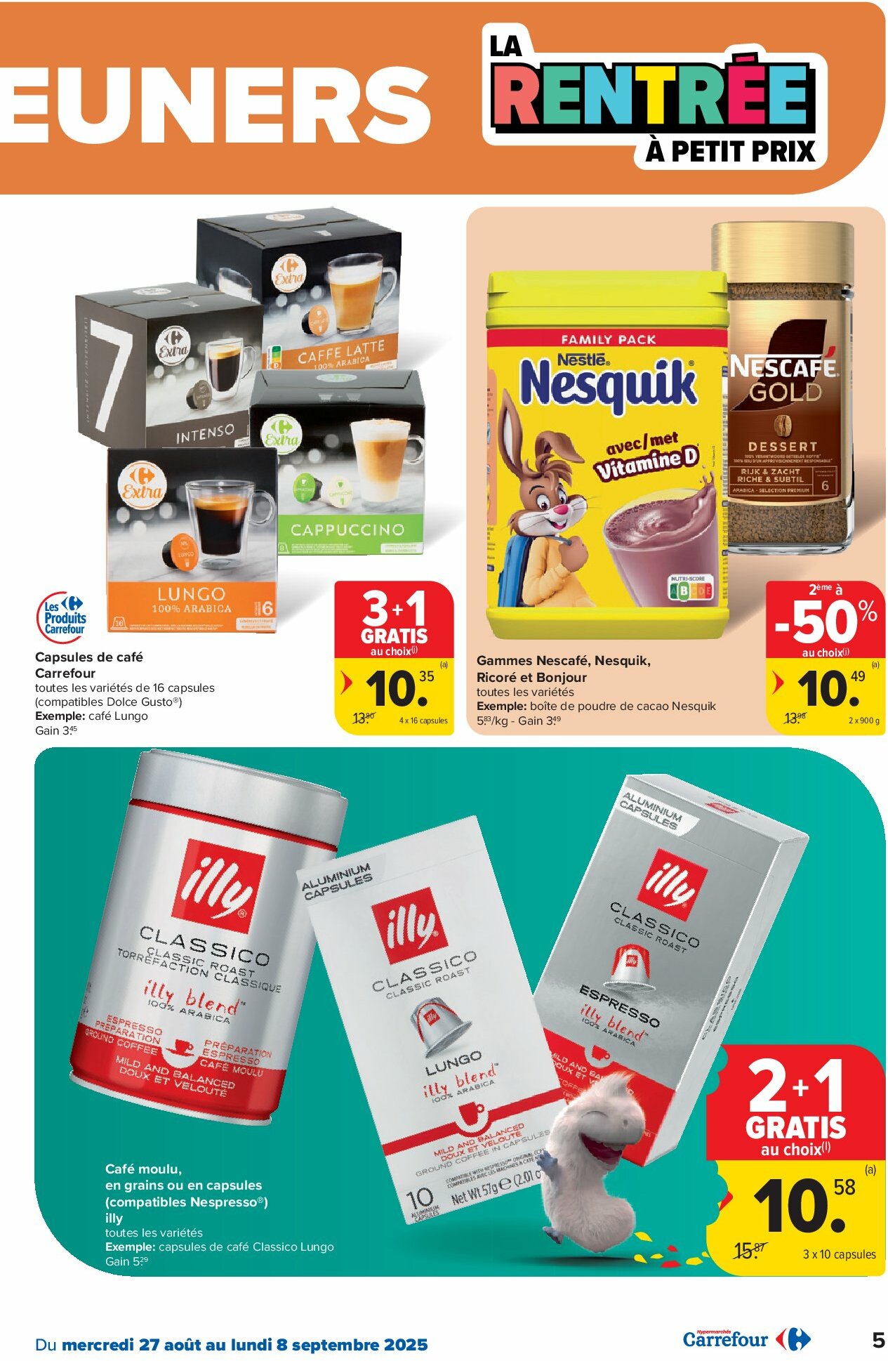 carrefour - Carrefour Hypermarchés folder geldig vanaf 27/08 - 08/09 - page: 5 carrefour - Carrefour Hypermarchés folder geldig vanaf 27/08 - 08/09 - page: 5