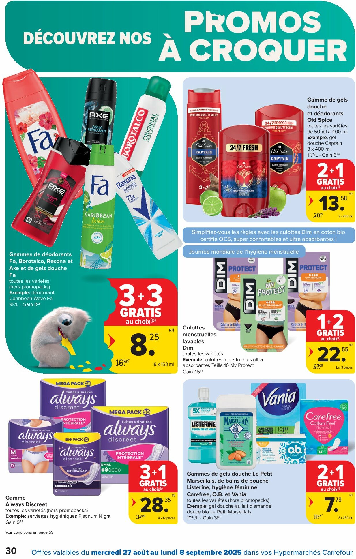 carrefour - Carrefour Hypermarchés folder geldig vanaf 27/08 - 08/09 - page: 30 carrefour - Carrefour Hypermarchés folder geldig vanaf 27/08 - 08/09 - page: 30