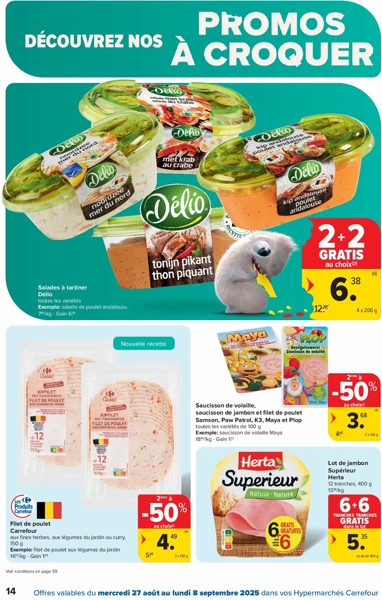 carrefour - Carrefour Hypermarchés folder geldig vanaf 27/08 - 08/09 - page: 14 carrefour - Carrefour Hypermarchés folder geldig vanaf 27/08 - 08/09 - page: 14