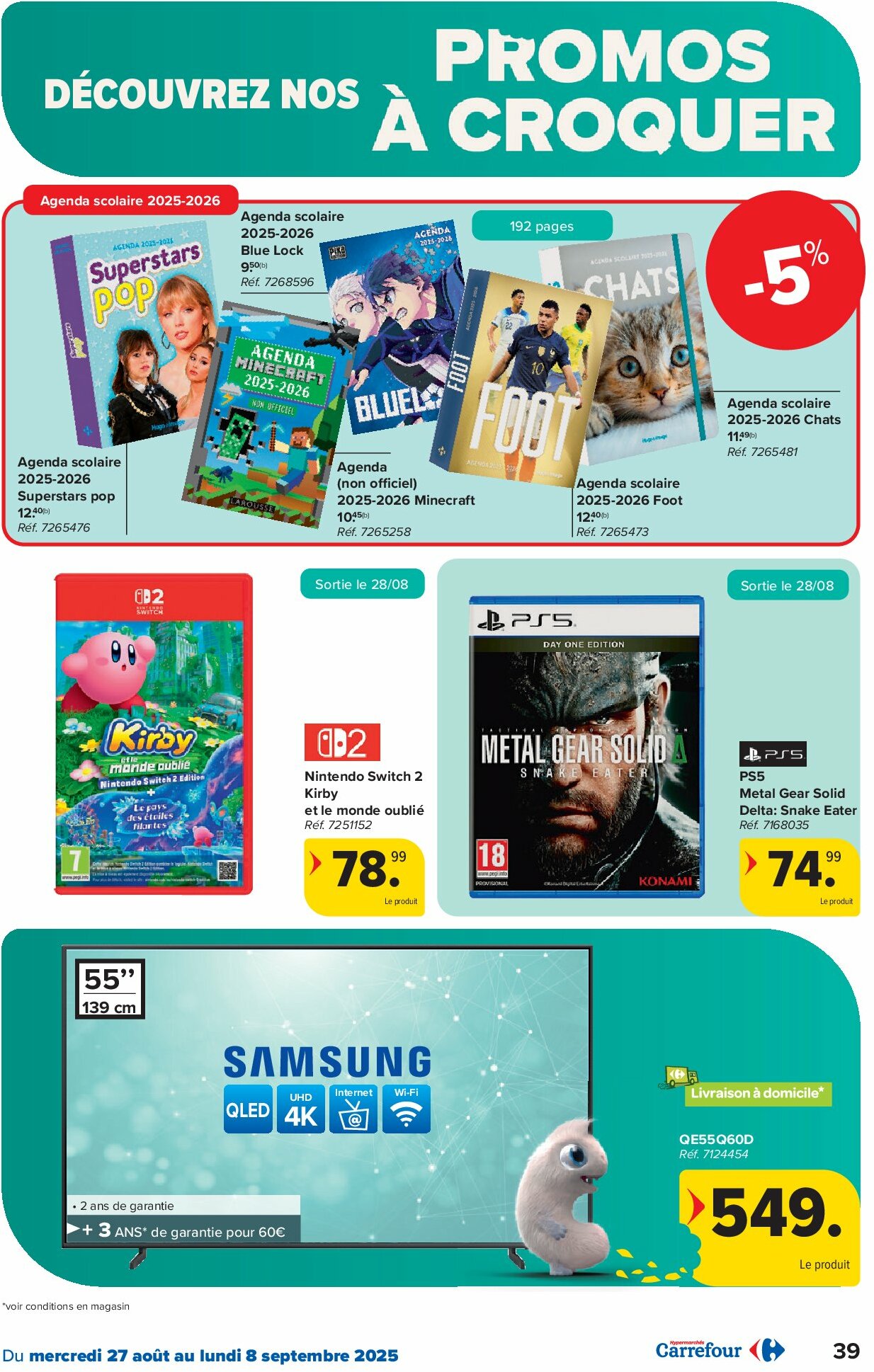 carrefour - Carrefour Hypermarchés folder geldig vanaf 27/08 - 08/09 - page: 39 carrefour - Carrefour Hypermarchés folder geldig vanaf 27/08 - 08/09 - page: 39