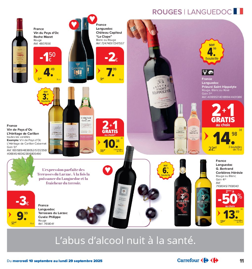 carrefour - Carrefour - Foire aux vins folder geldig vanaf 10/09 - 29/09 - page: 11 carrefour - Carrefour - Foire aux vins folder geldig vanaf 10/09 - 29/09 - page: 11