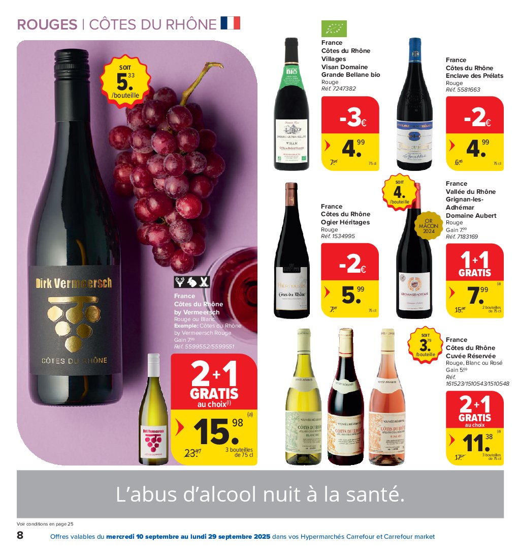 carrefour - Carrefour - Foire aux vins folder geldig vanaf 10/09 - 29/09 - page: 8 carrefour - Carrefour - Foire aux vins folder geldig vanaf 10/09 - 29/09 - page: 8