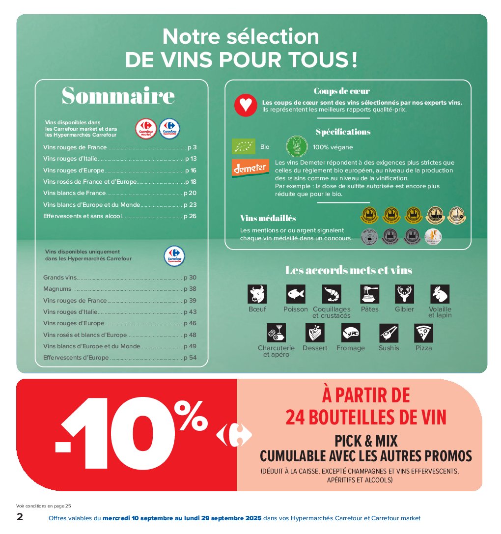 carrefour - Carrefour - Foire aux vins folder geldig vanaf 10/09 - 29/09 - page: 2 carrefour - Carrefour - Foire aux vins folder geldig vanaf 10/09 - 29/09 - page: 2