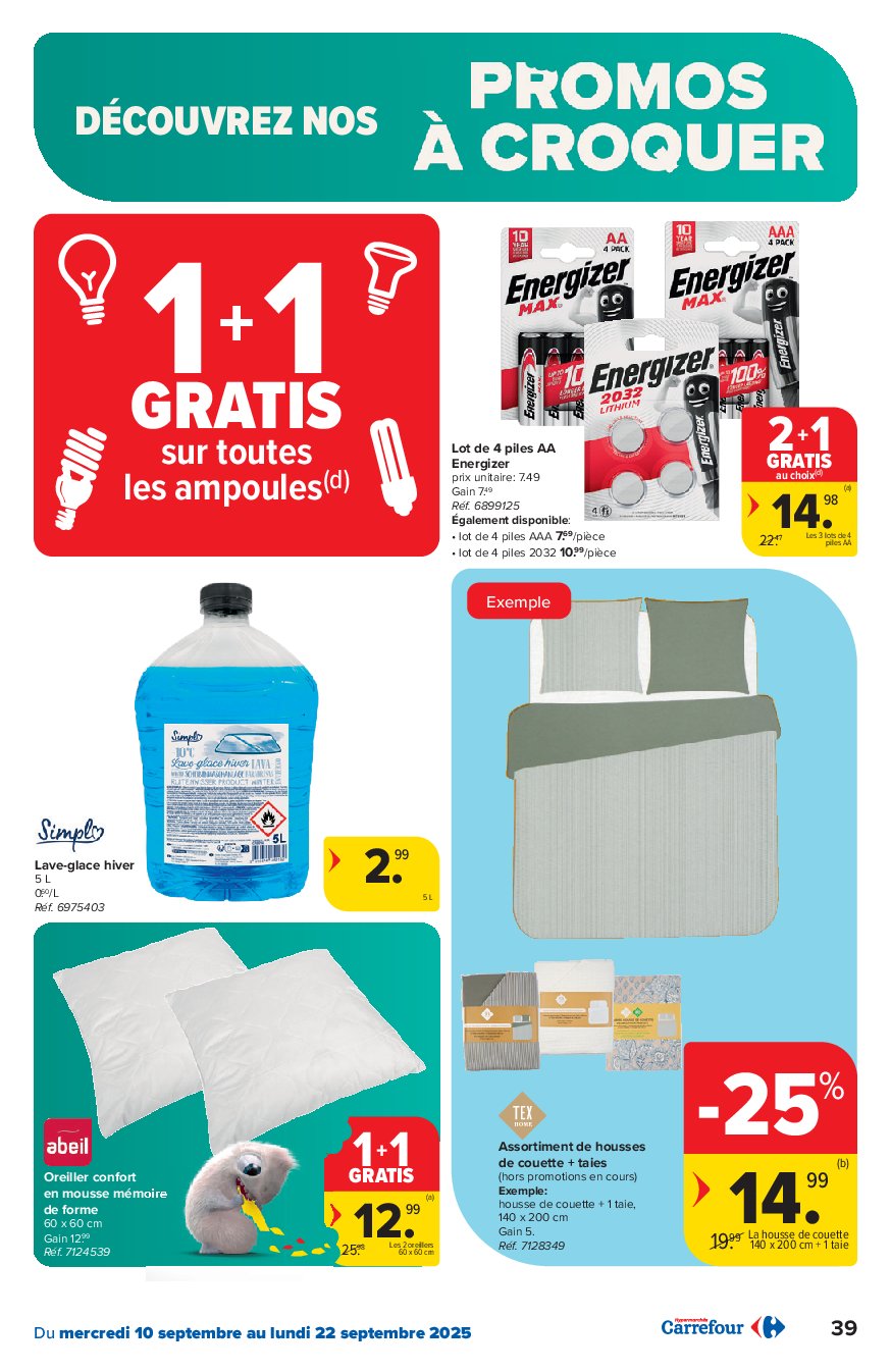 carrefour - Carrefour Hypermarchés folder geldig vanaf 10/09 - 22/09 - page: 39
