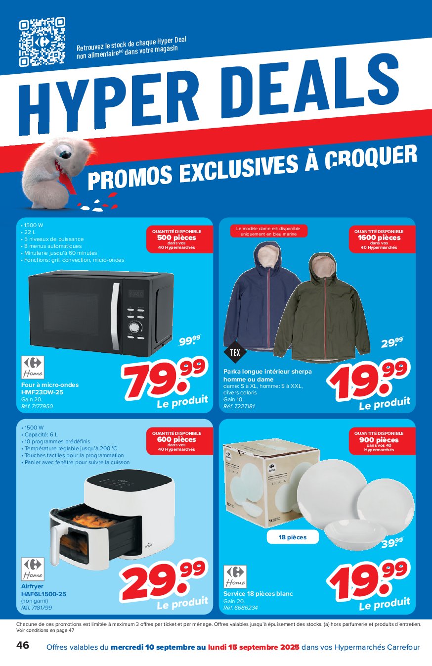 carrefour - Carrefour Hypermarchés folder geldig vanaf 10/09 - 22/09 - page: 46