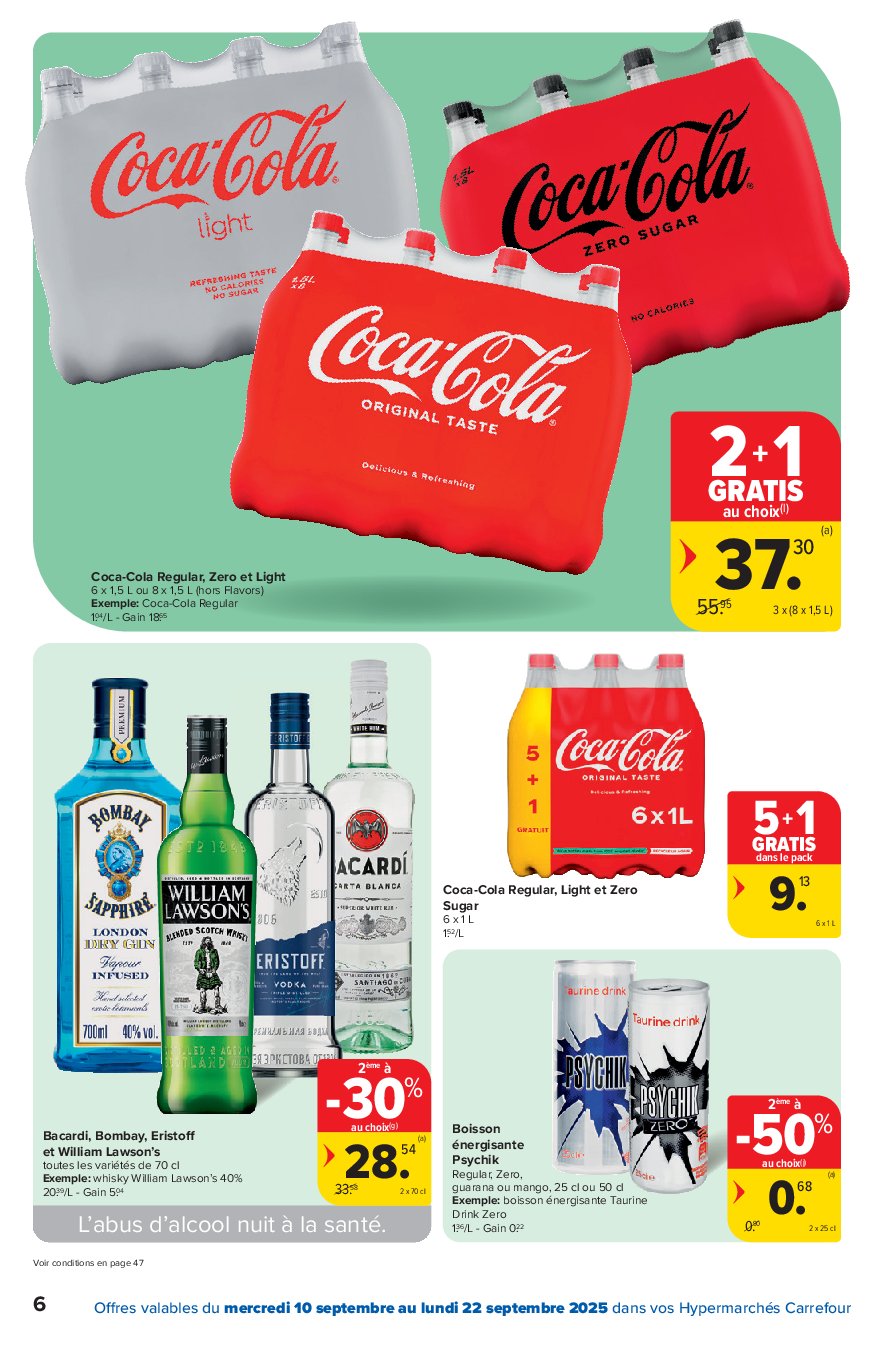 carrefour - Carrefour Hypermarchés folder geldig vanaf 10/09 - 22/09 - page: 6