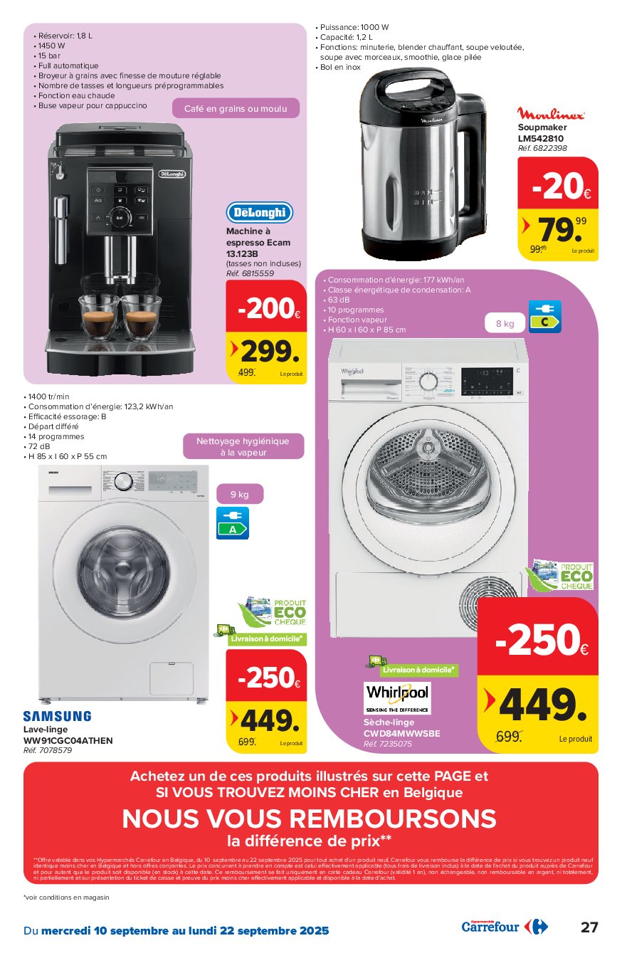 carrefour - Carrefour Hypermarchés folder geldig vanaf 10/09 - 22/09 - page: 27