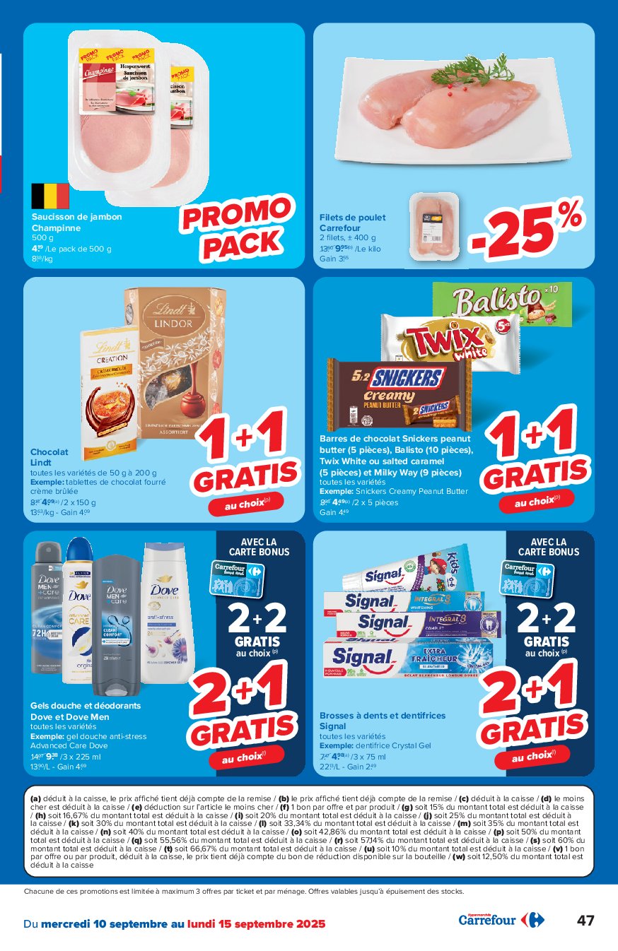 carrefour - Carrefour Hypermarchés folder geldig vanaf 10/09 - 22/09 - page: 47