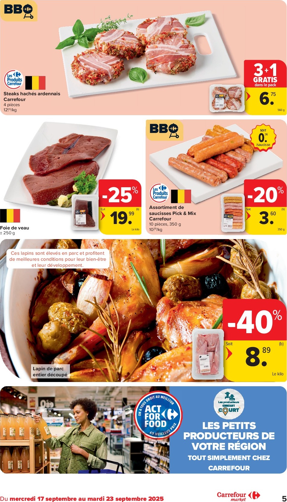 carrefour - Carrefour Market folder geldig vanaf 17/09 - 23/09 - page: 5