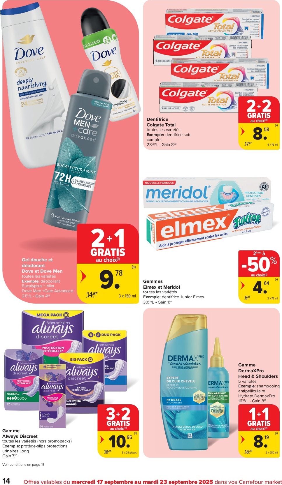 carrefour - Carrefour Market folder geldig vanaf 17/09 - 23/09 - page: 14
