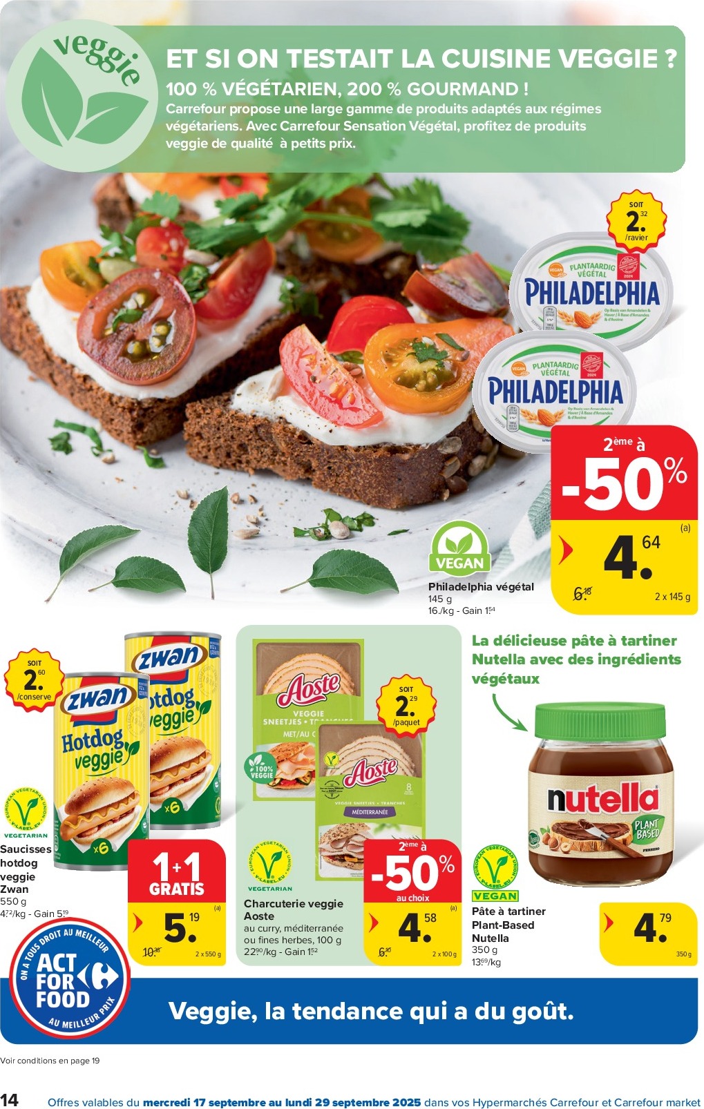 carrefour - Carrefour - Spécial Act For Food folder geldig vanaf 17/09 - 29/09 - page: 14