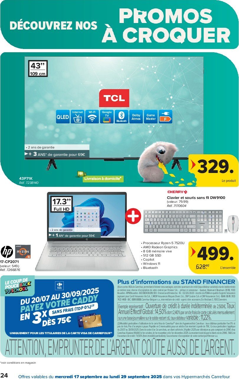 carrefour - Carrefour Hypermarchés folder geldig vanaf 17/09 - 29/09 - page: 24