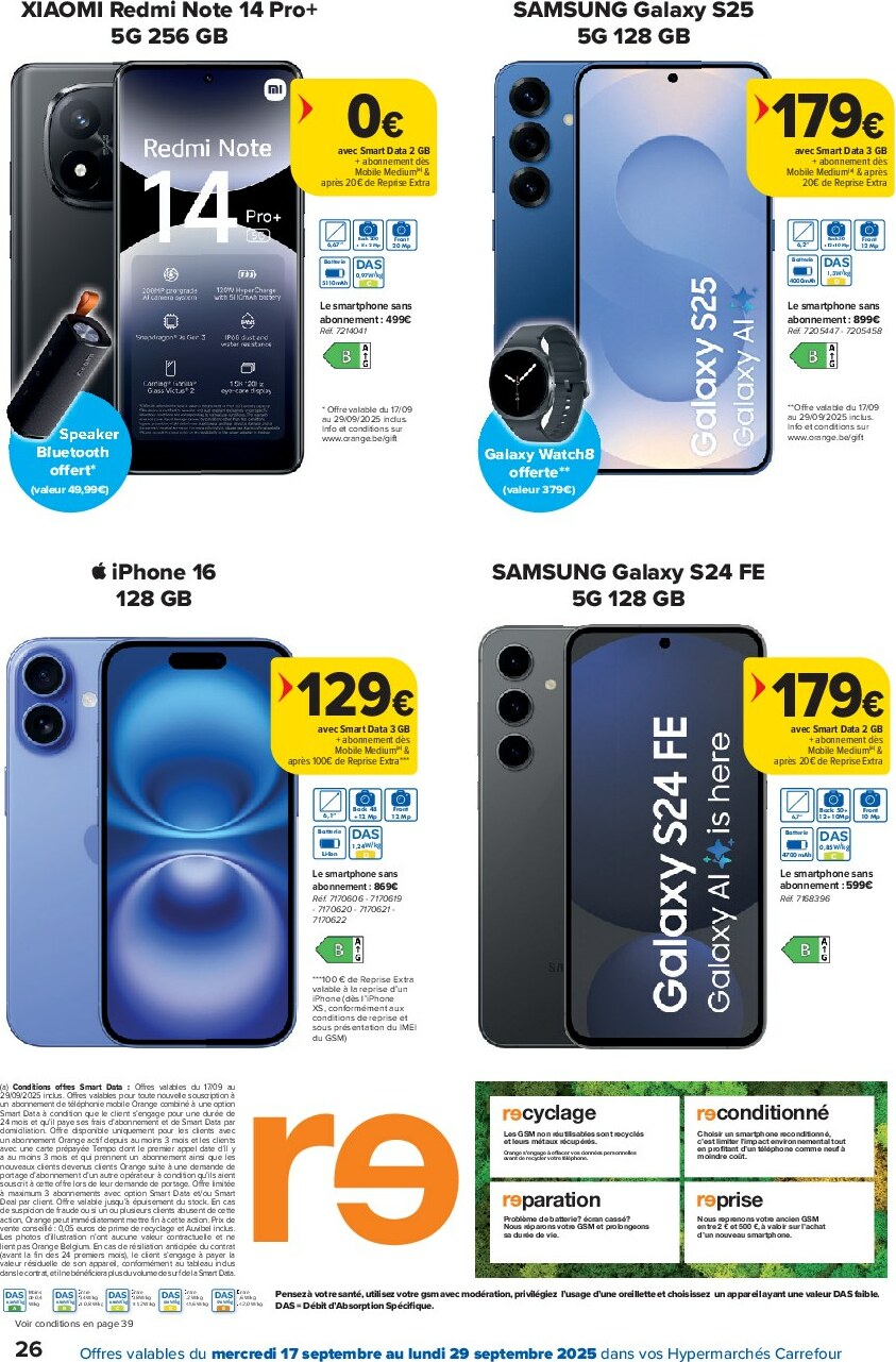 carrefour - Carrefour Hypermarchés folder geldig vanaf 17/09 - 29/09 - page: 26