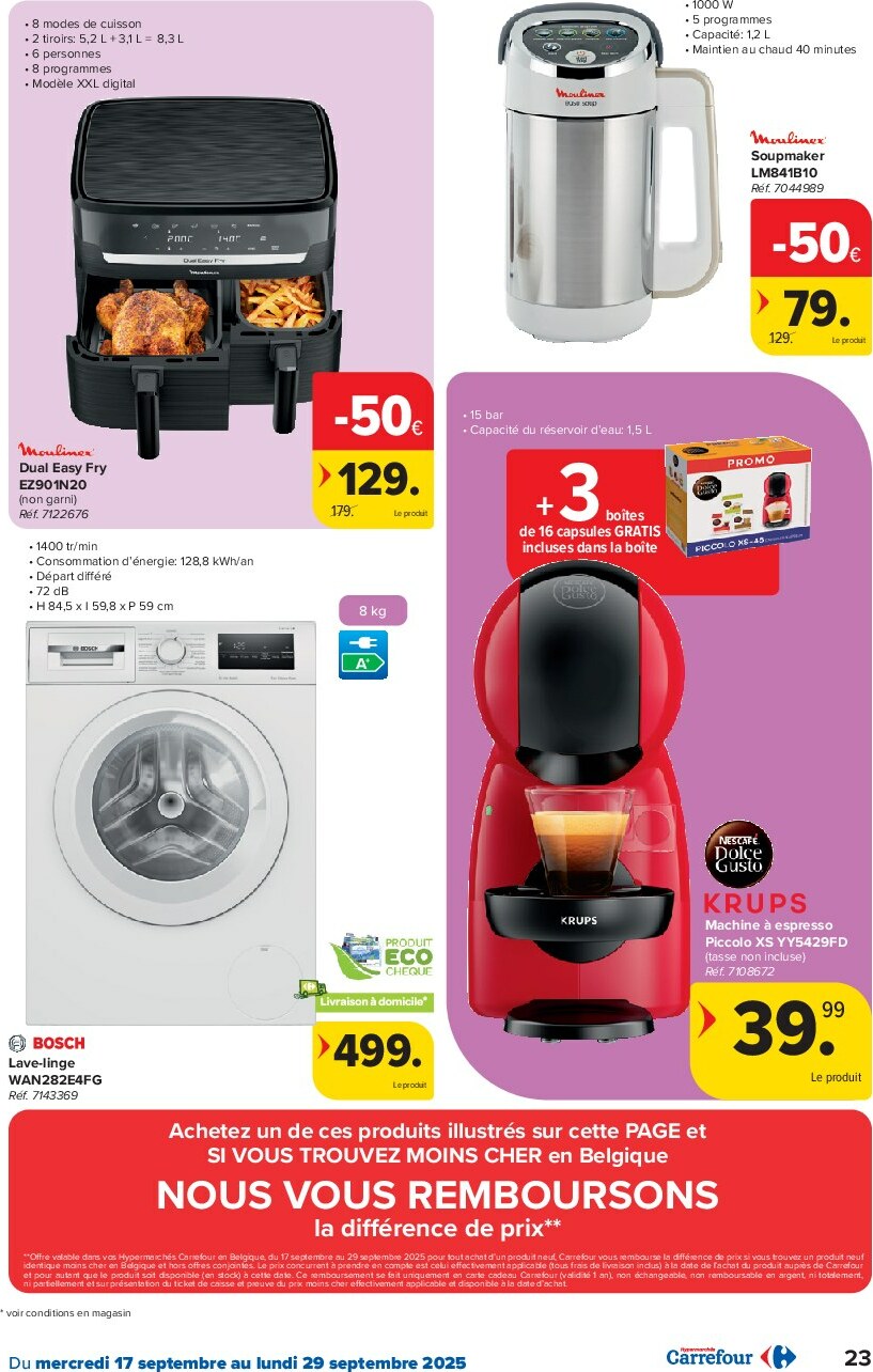 carrefour - Carrefour Hypermarchés folder geldig vanaf 17/09 - 29/09 - page: 23