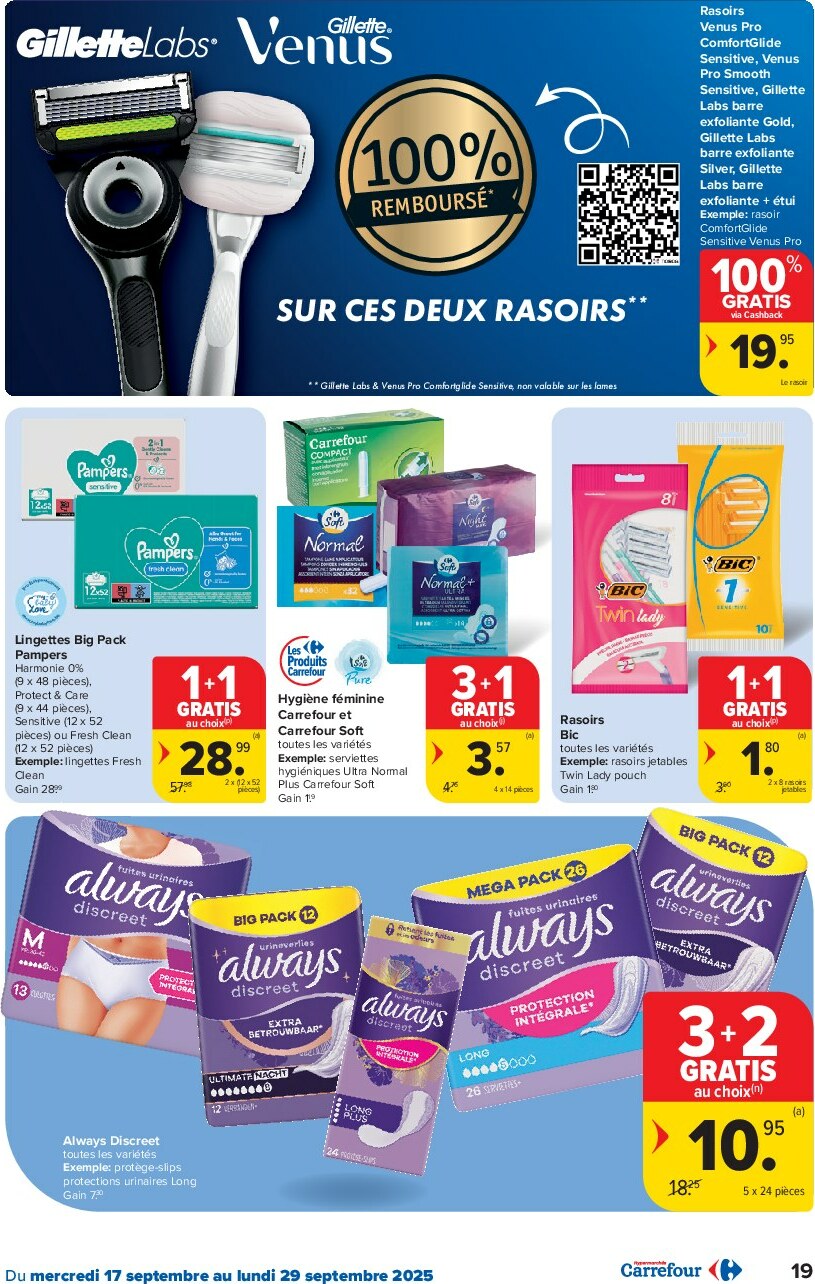 carrefour - Carrefour Hypermarchés folder geldig vanaf 17/09 - 29/09 - page: 19