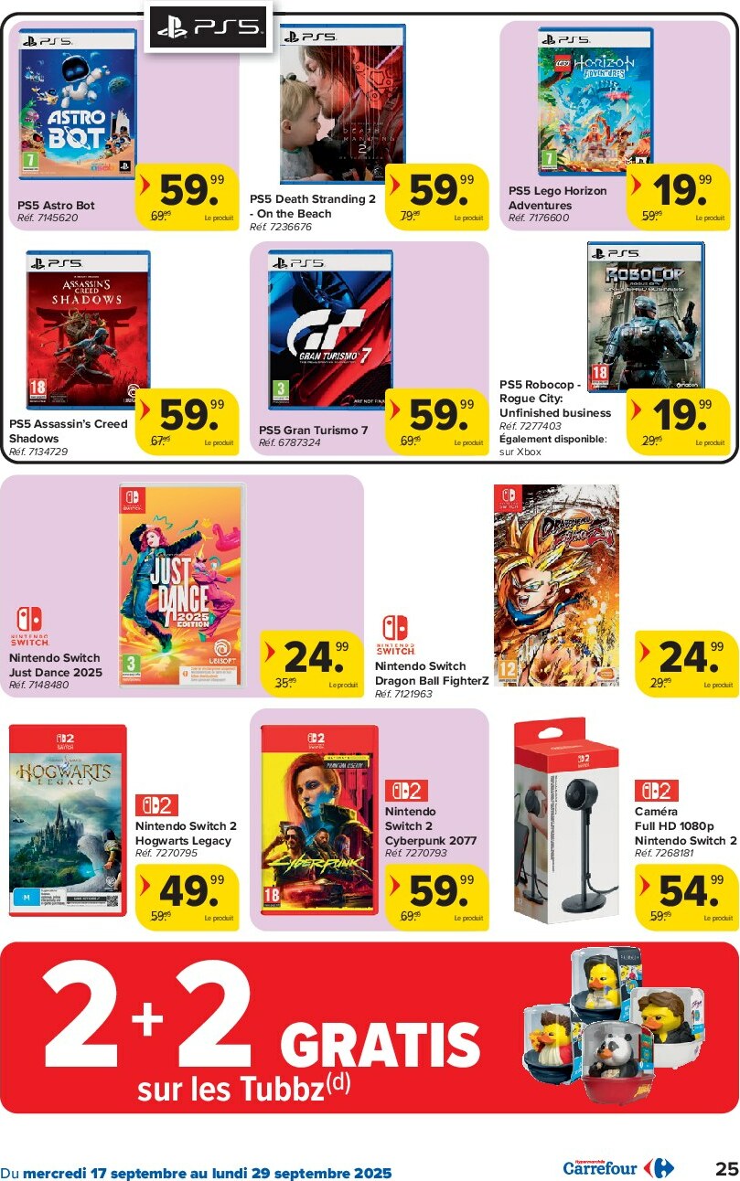 carrefour - Carrefour Hypermarchés folder geldig vanaf 17/09 - 29/09 - page: 25