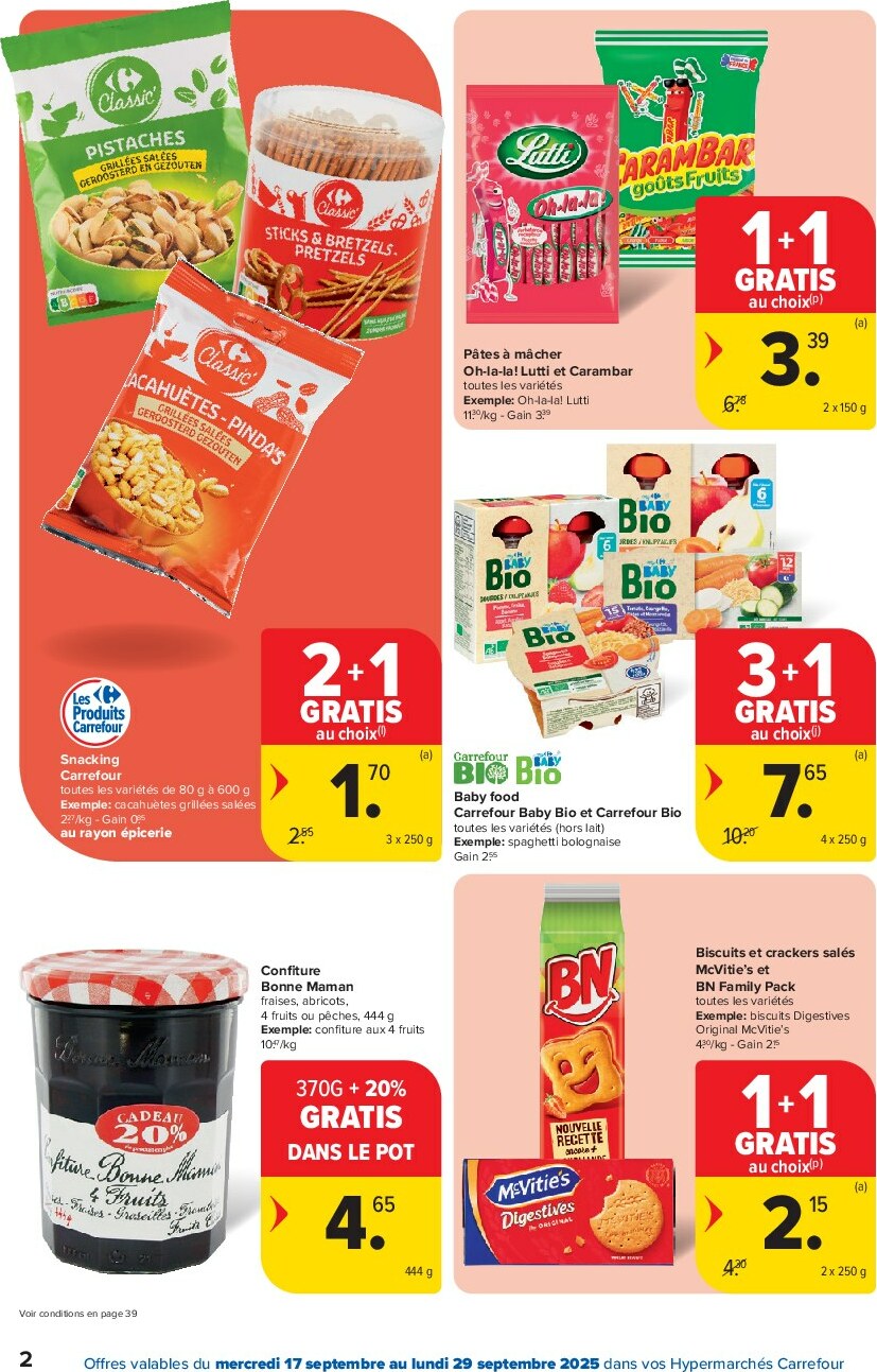 carrefour - Carrefour Hypermarchés folder geldig vanaf 17/09 - 29/09 - page: 2
