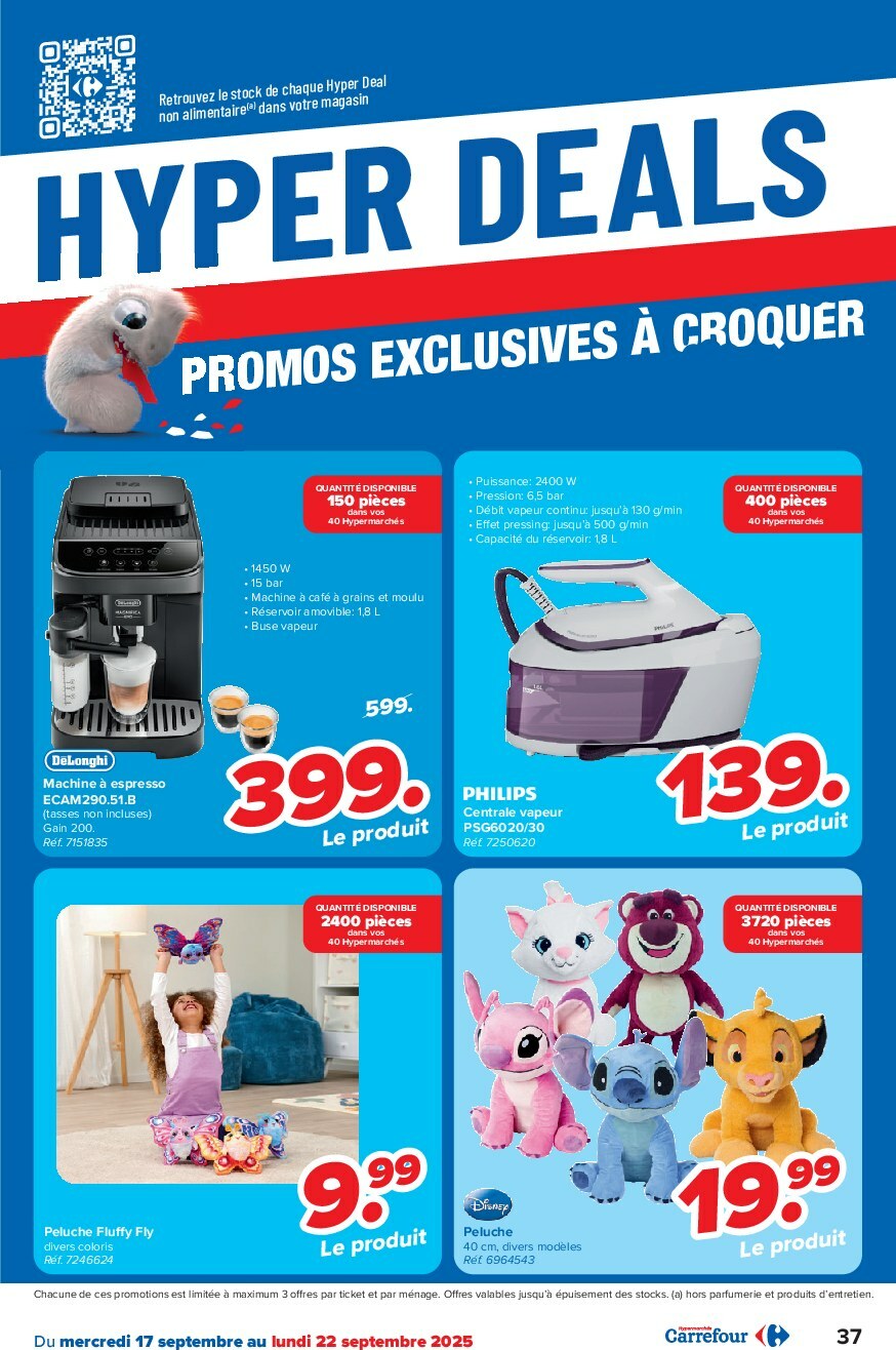 carrefour - Carrefour Hypermarchés folder geldig vanaf 17/09 - 29/09 - page: 37