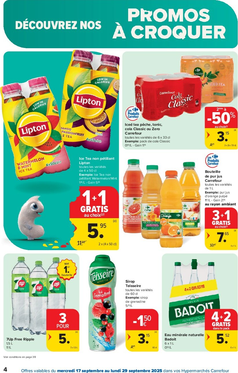carrefour - Carrefour Hypermarchés folder geldig vanaf 17/09 - 29/09 - page: 4