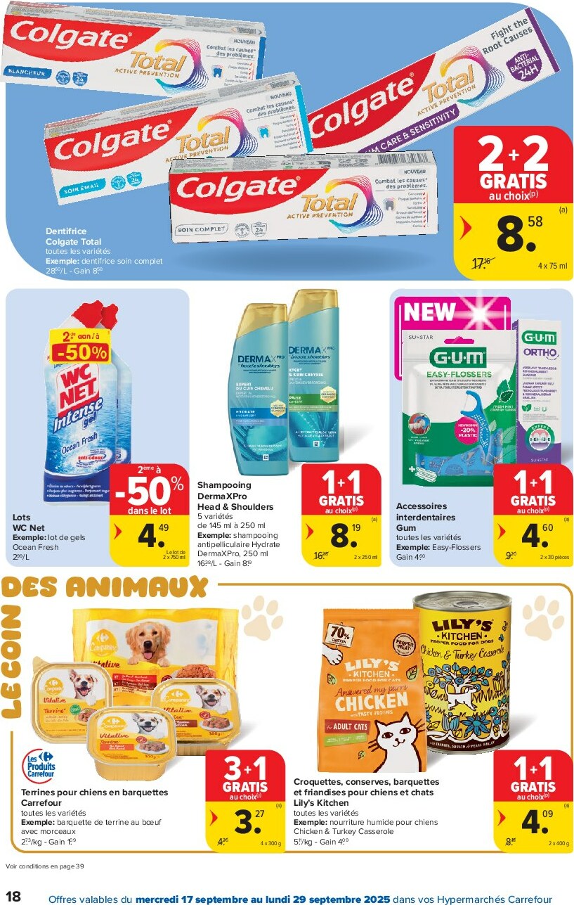 carrefour - Carrefour Hypermarchés folder geldig vanaf 17/09 - 29/09 - page: 18