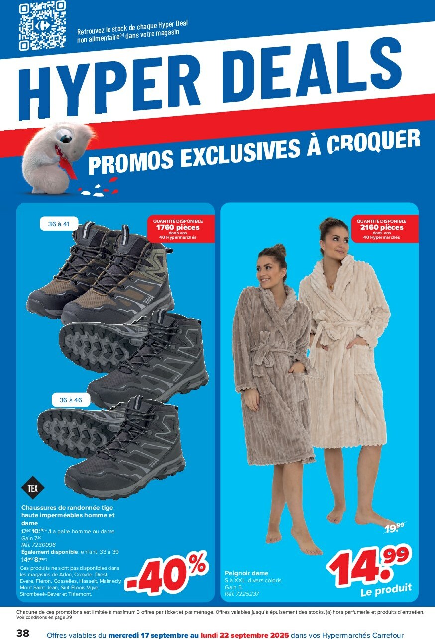carrefour - Carrefour Hypermarchés folder geldig vanaf 17/09 - 29/09 - page: 38