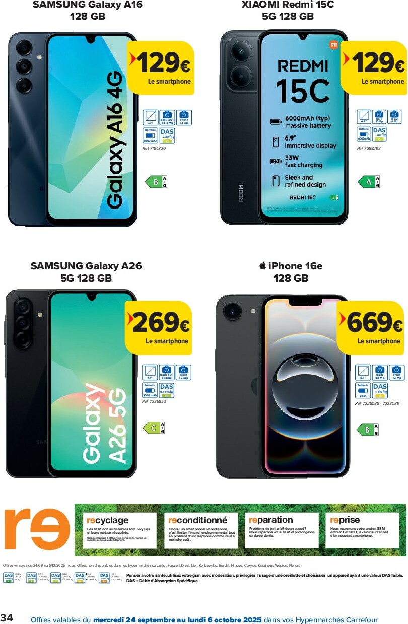 carrefour - Carrefour - Hypermarchés folder geldig vanaf 24/09 - 06/10 - page: 34