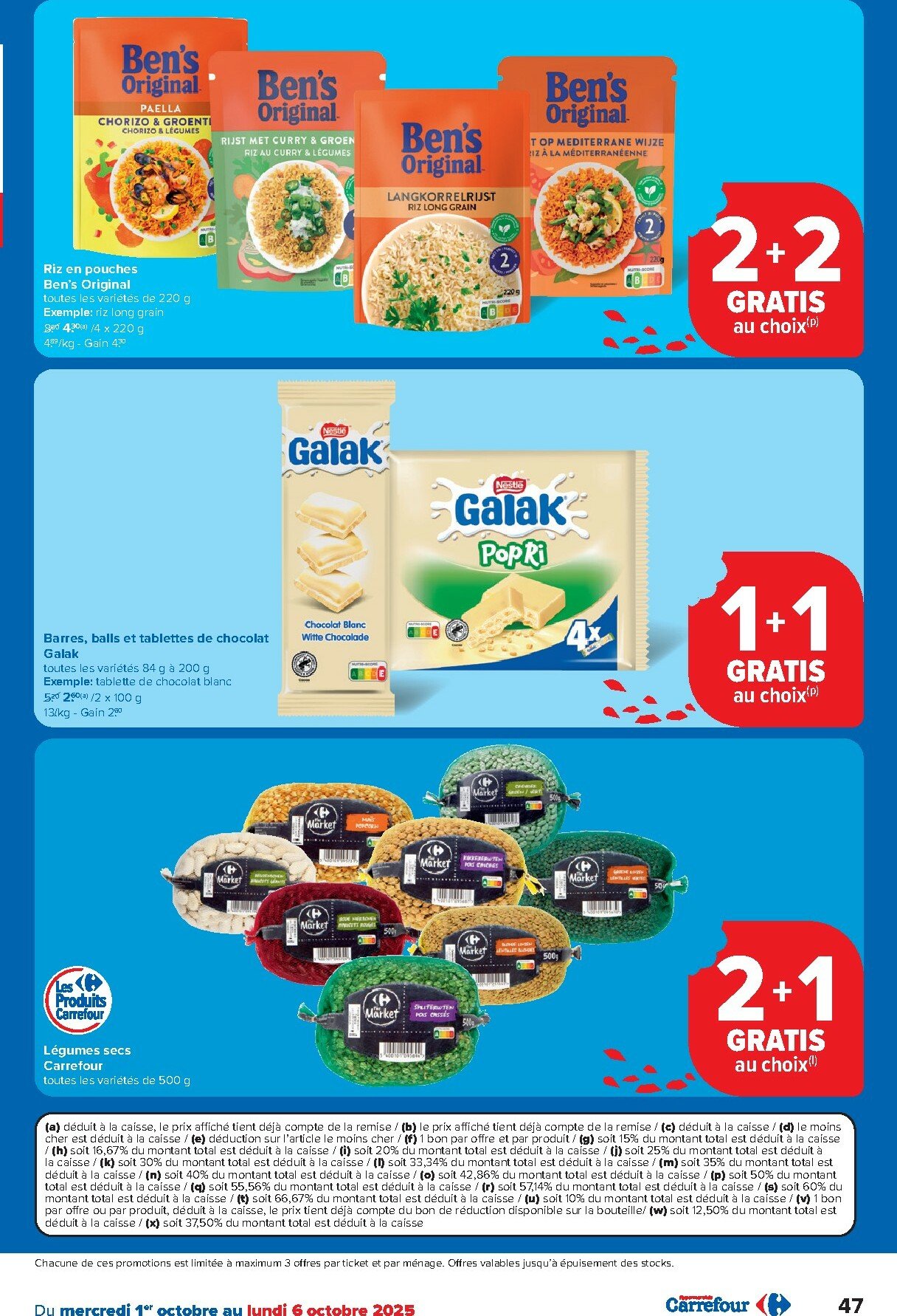carrefour - Carrefour - Hypermarchés folder geldig vanaf 01/10 - 13/10 - page: 47
