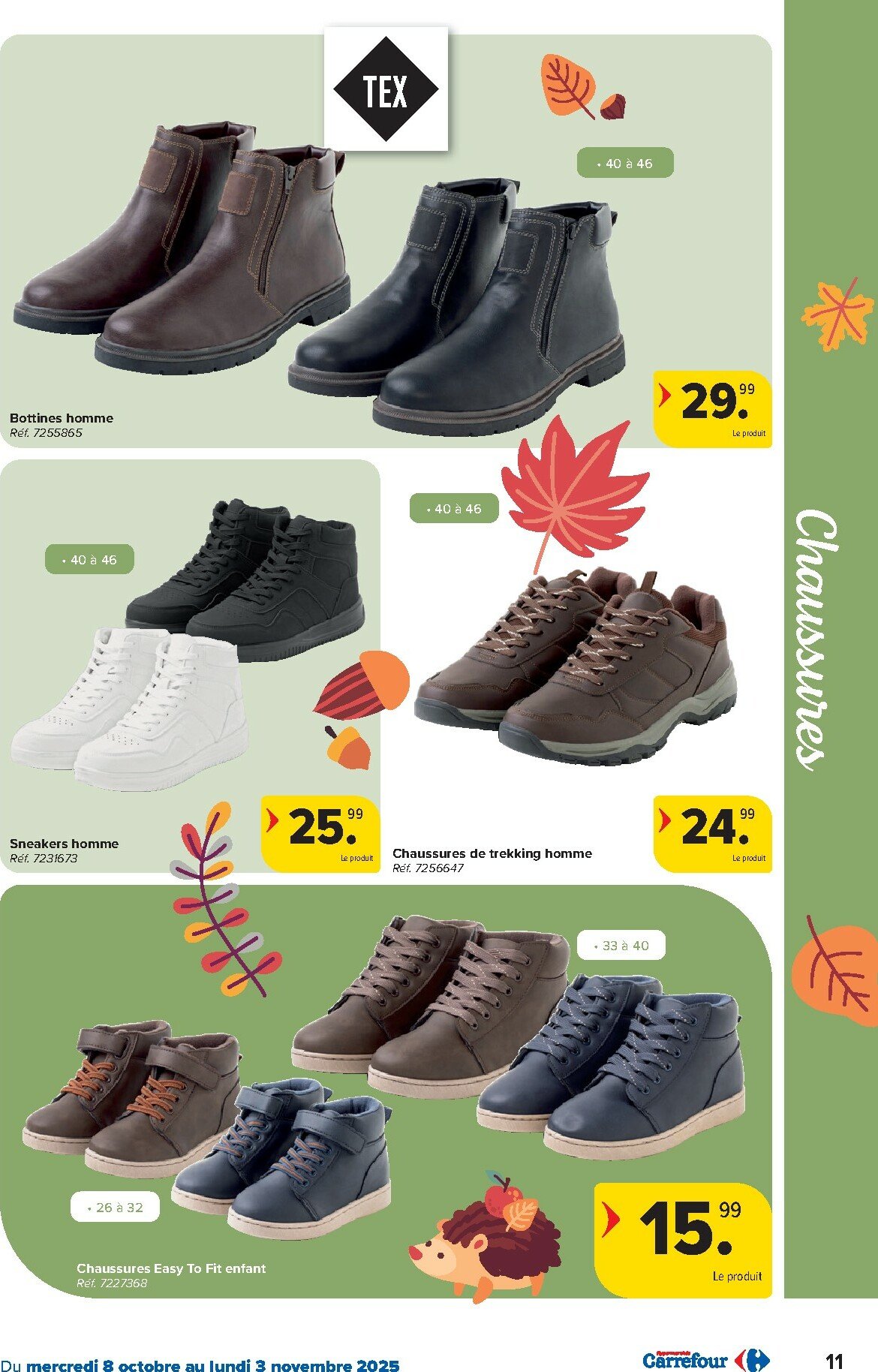 carrefour - Carrefour - Hypermarchés Spécial Textile folder geldig vanaf 08/10 - 03/11 - page: 11