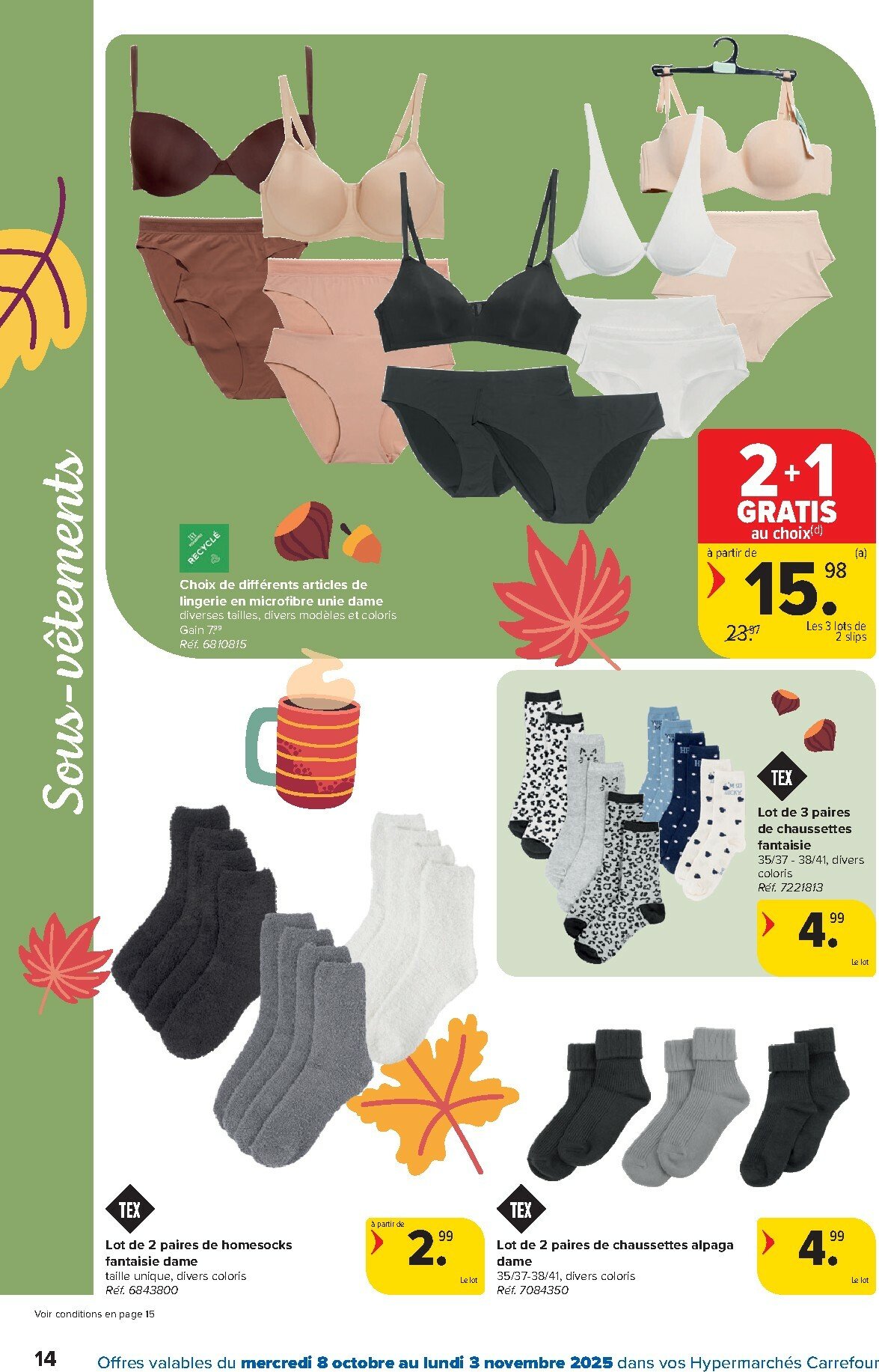 carrefour - Carrefour - Hypermarchés Spécial Textile folder geldig vanaf 08/10 - 03/11 - page: 14