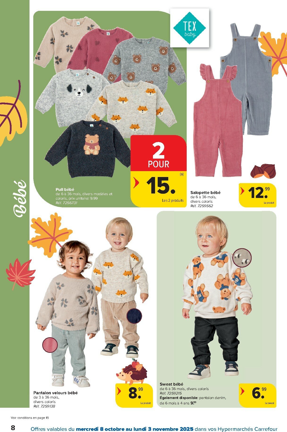 carrefour - Carrefour - Hypermarchés Spécial Textile folder geldig vanaf 08/10 - 03/11 - page: 8