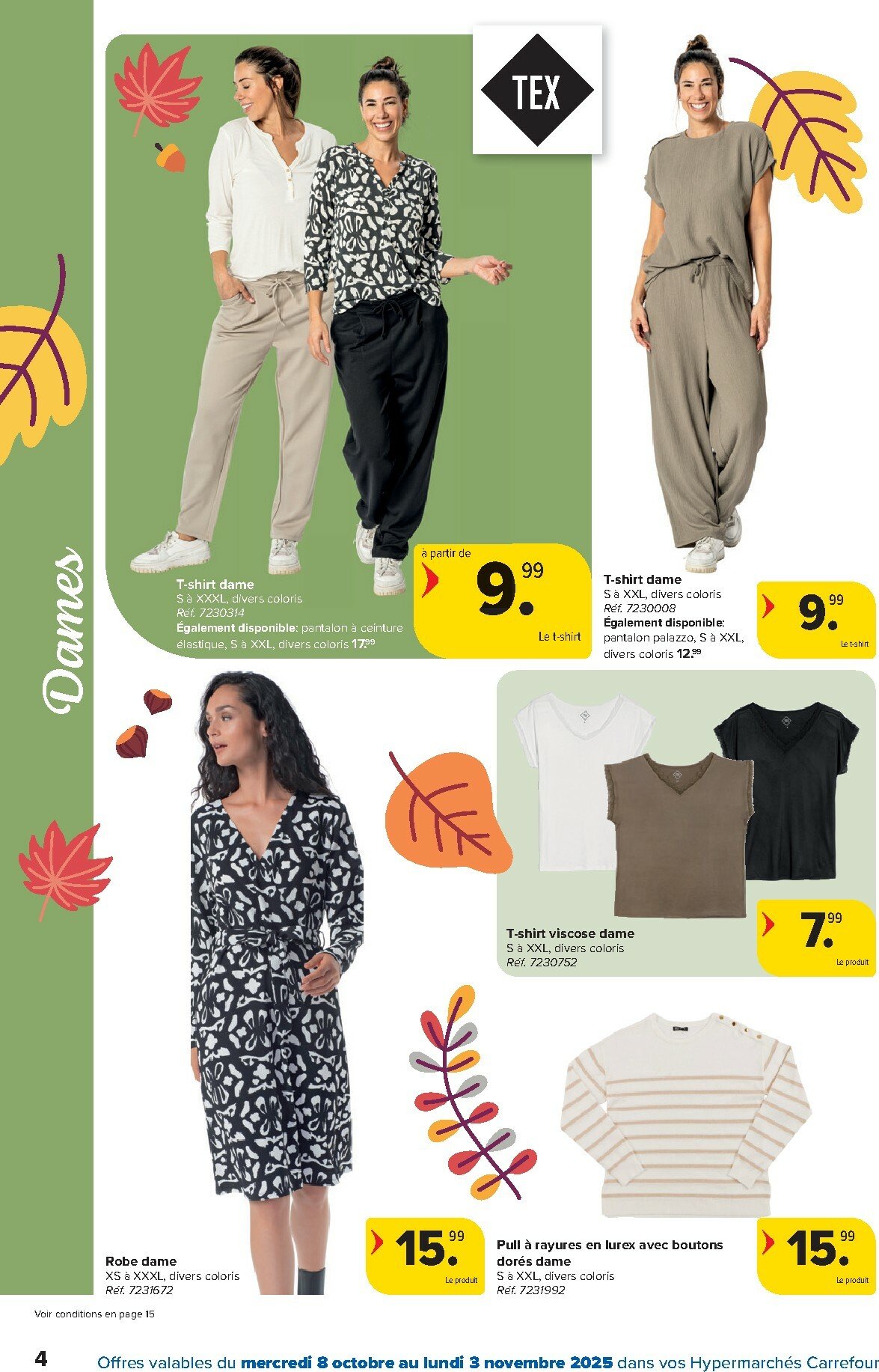 carrefour - Carrefour - Hypermarchés Spécial Textile folder geldig vanaf 08/10 - 03/11 - page: 4