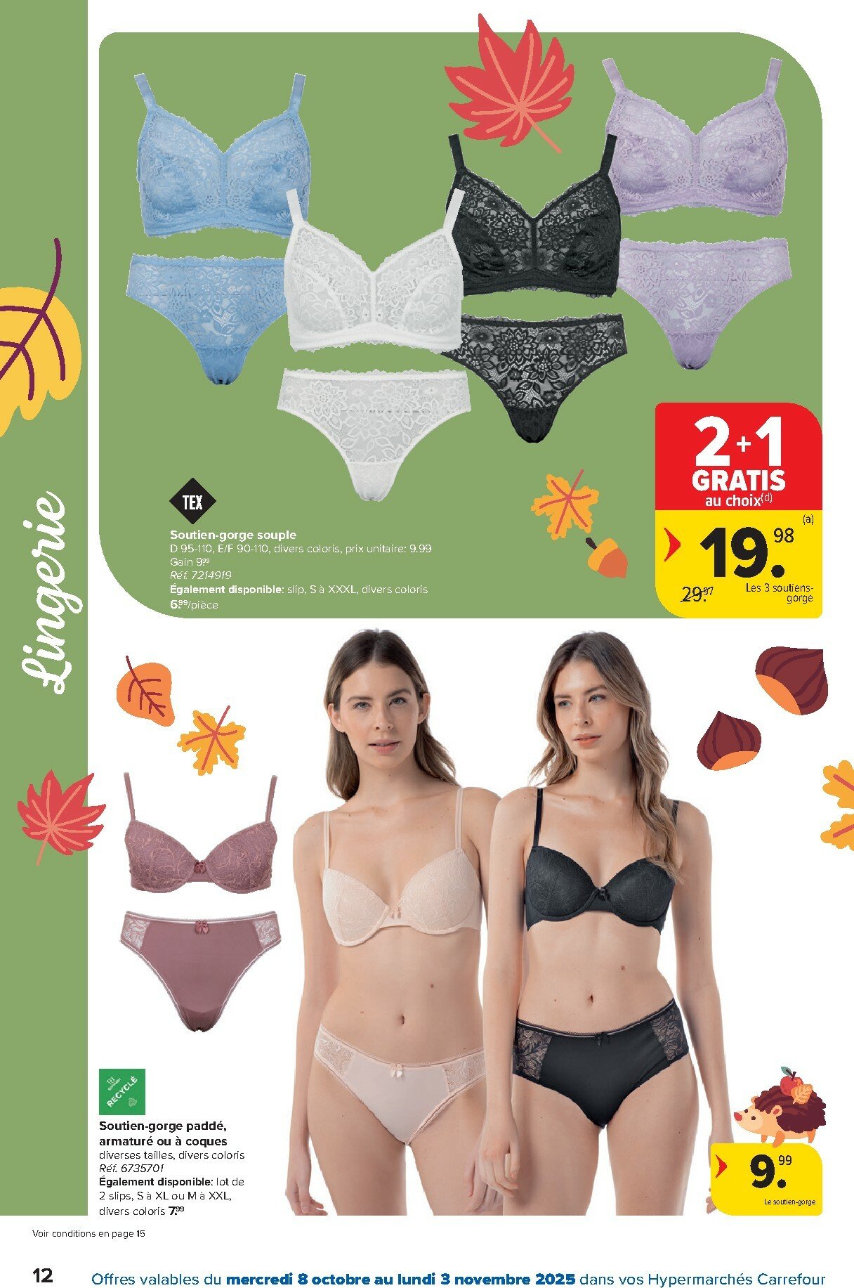 carrefour - Carrefour - Hypermarchés Spécial Textile folder geldig vanaf 08/10 - 03/11 - page: 12