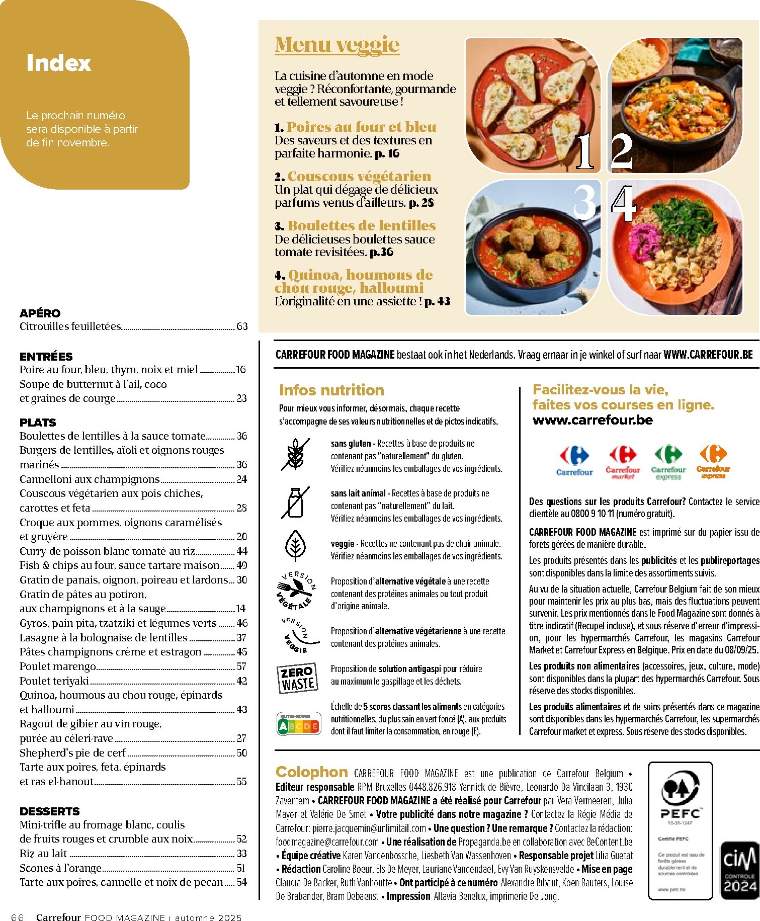 carrefour - Carrefour - Food Magazine folder geldig vanaf 09/10 - 20/11 - page: 66 carrefour - Carrefour - Food Magazine folder geldig vanaf 09/10 - 20/11 - page: 66