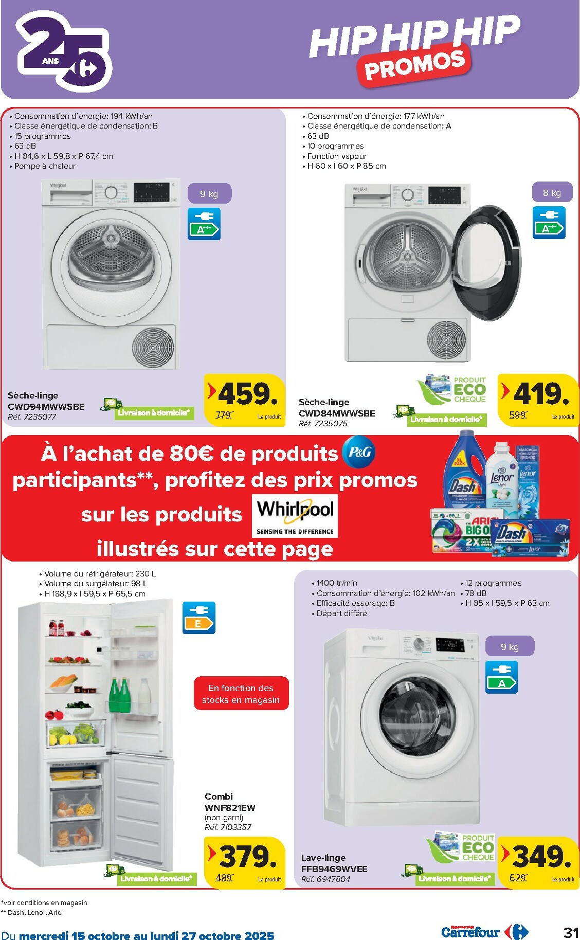 carrefour - Carrefour Hypermarchés folder geldig vanaf 15/10 - 27/10 - page: 31 carrefour - Carrefour Hypermarchés folder geldig vanaf 15/10 - 27/10 - page: 31