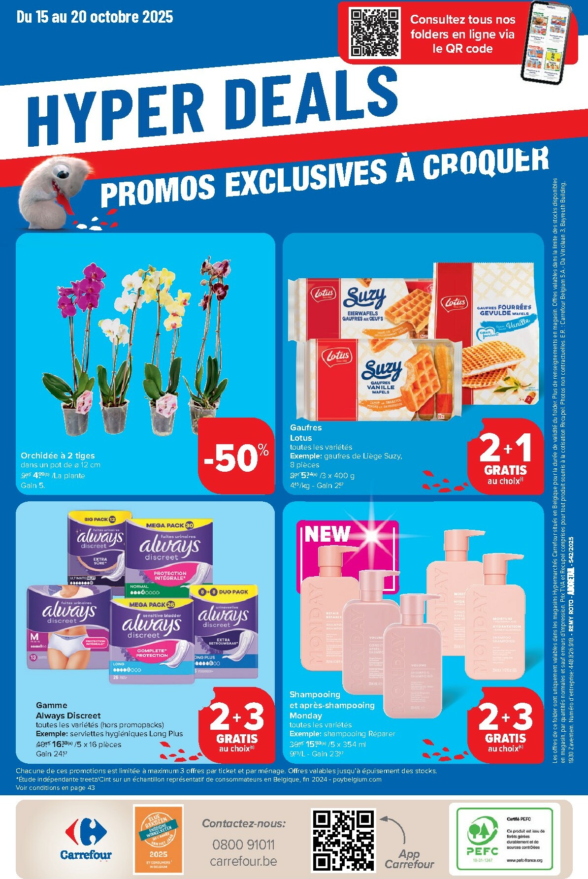 carrefour - Carrefour Hypermarchés folder geldig vanaf 15/10 - 27/10 - page: 44 carrefour - Carrefour Hypermarchés folder geldig vanaf 15/10 - 27/10 - page: 44